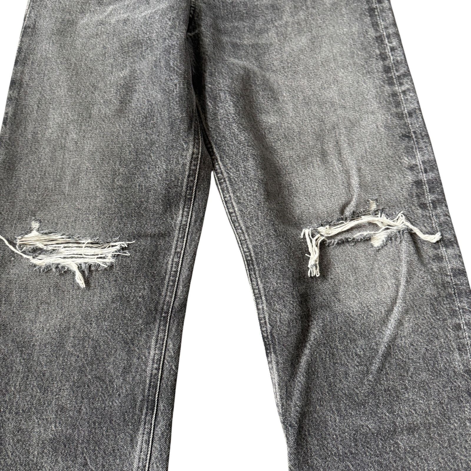 Agolde AGOLDE 90's Mid Rise Loose Jean Outline Wash Distressed Gray Size 25" / US 0 / IT 36 - 4 Thumbnail