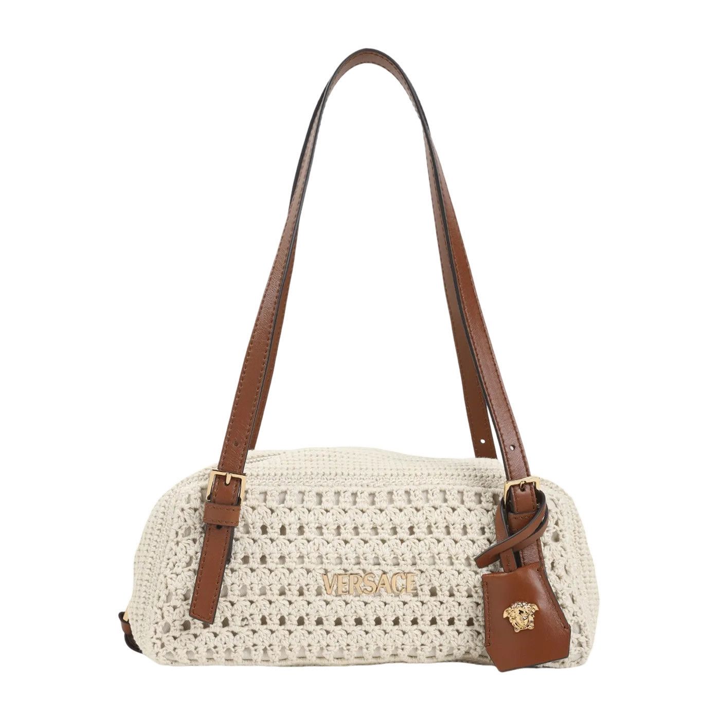 Versace VERSACE Crochet Brown Shoulder Bag New & Authentic Size ONE SIZE - 1 Thumbnail