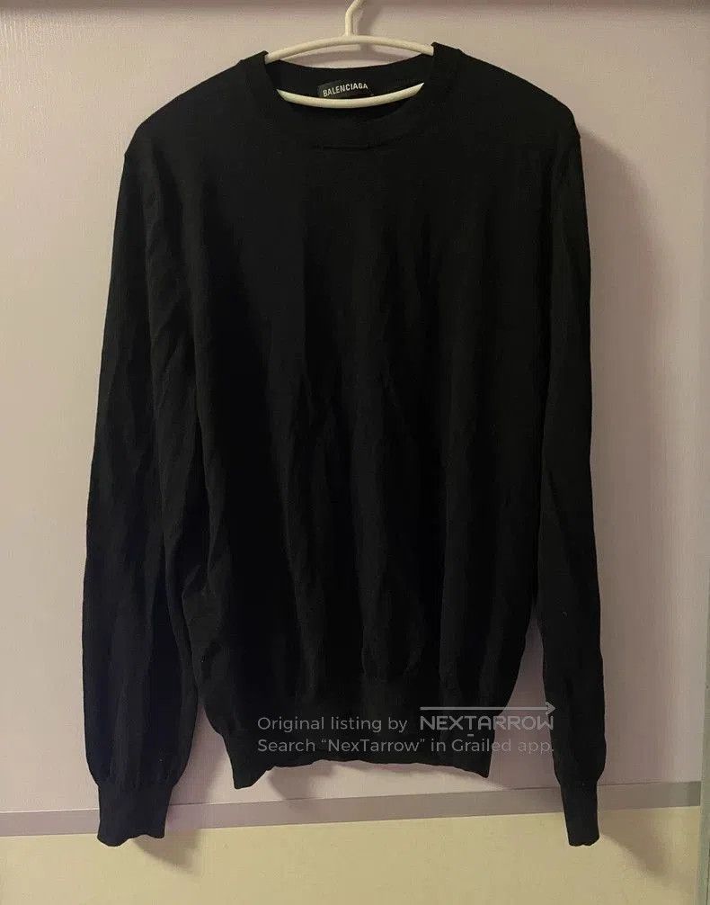 Balenciaga Balenciaga Black Wool Sweater Unisex. Size US M / EU 48-50 / 2 - 3 Thumbnail