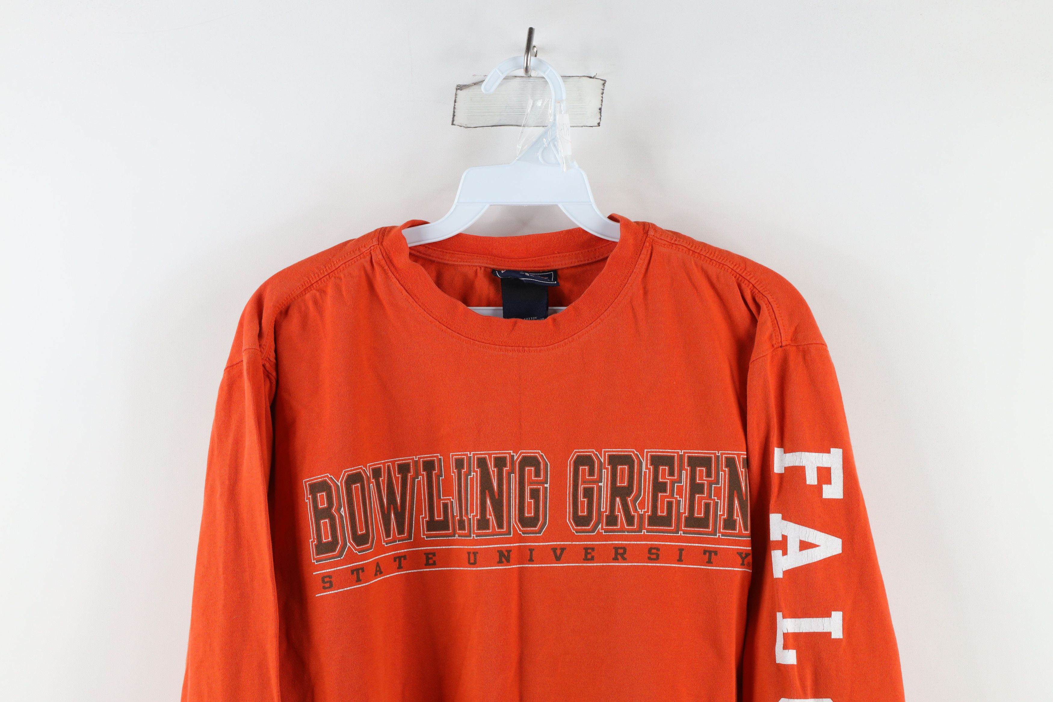 Vintage Vintage 90s Green State University Long Sleeve T-Shirt Size US S / EU 44-46 / 1 - 2 Thumbnail