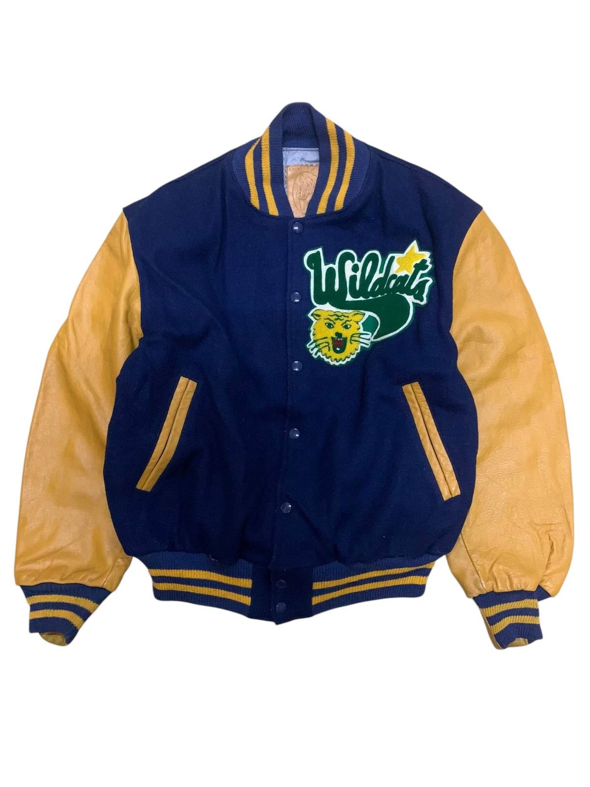 Golden Bear 🔥VTG GOLDEN BEAR VARSITY JACKETS WILDCATS Size US L / EU 52-54 / 3 - 1 Thumbnail