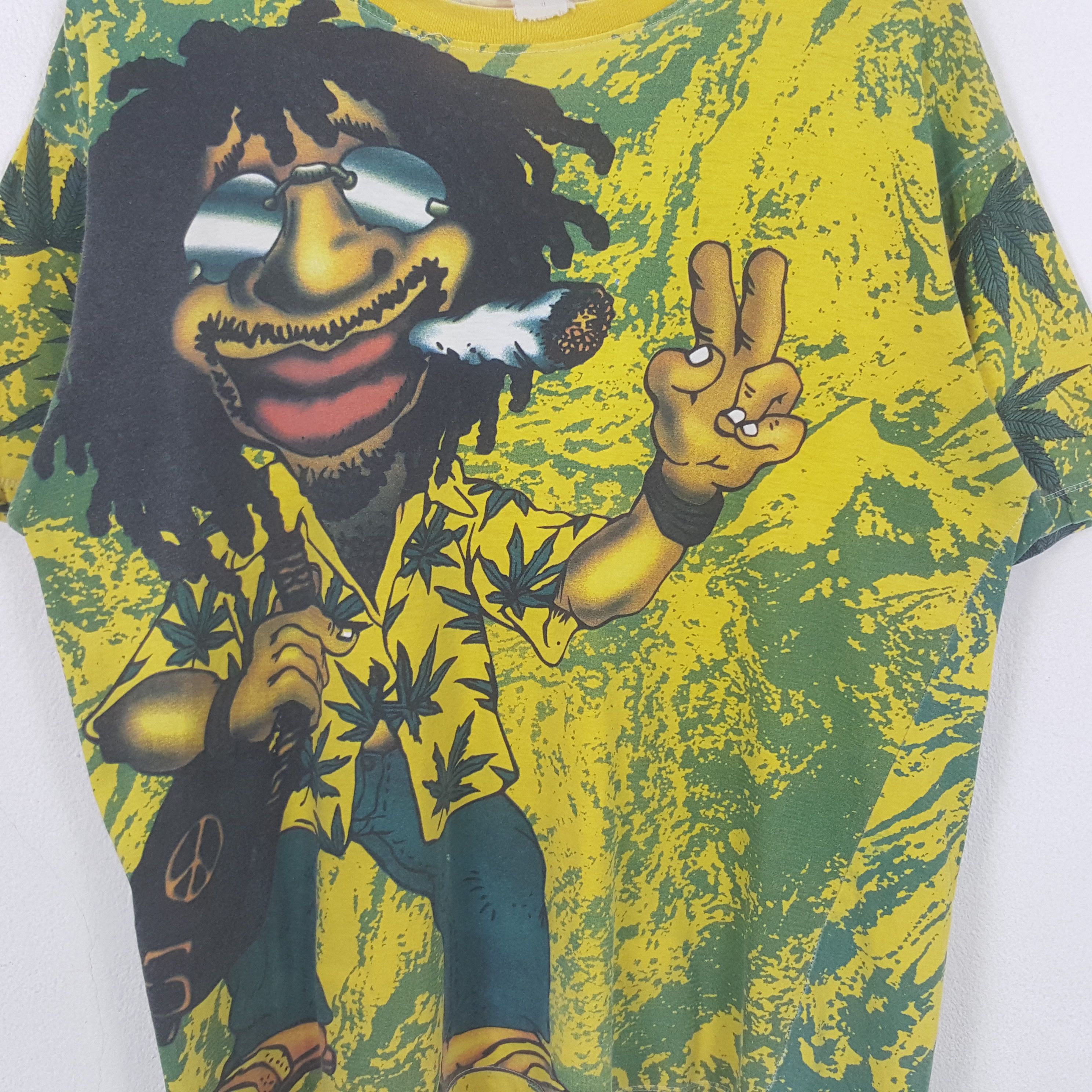 Band Tees Vintage Bob Marley Jamaica Reggae Weed Tshirt RR1 Size US XL / EU 56 / 4 - 2 Thumbnail