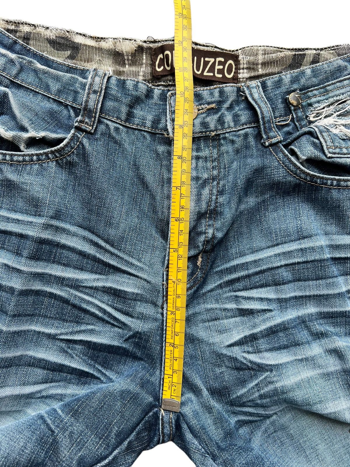 Other Conguzo Bondage Patchwork Distressed Baggy Denim Jeans 31x33 Size US 31 - 14 Thumbnail