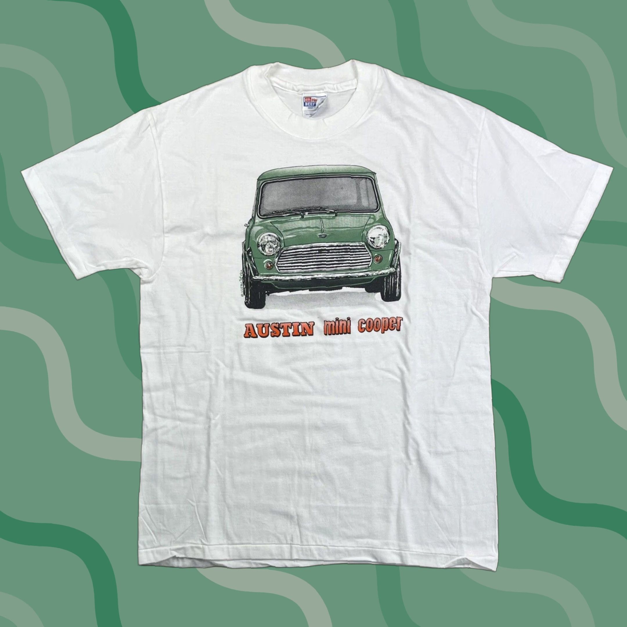 Hanes VINTAGE Hanes 90s Graphic Tee White Classic Mini Cooper Car Men’s Size L Rockabilly USA Size US L / EU 52-54 / 3 - 1 Thumbnail