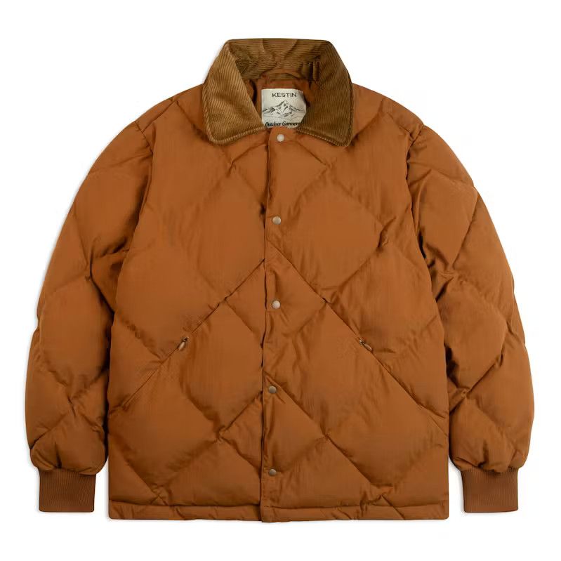 KESTIN Dunbar Tobacco Brown Size Mens Small Padded Down Jacket Size US S / EU 44-46 / 1 - 2 Thumbnail