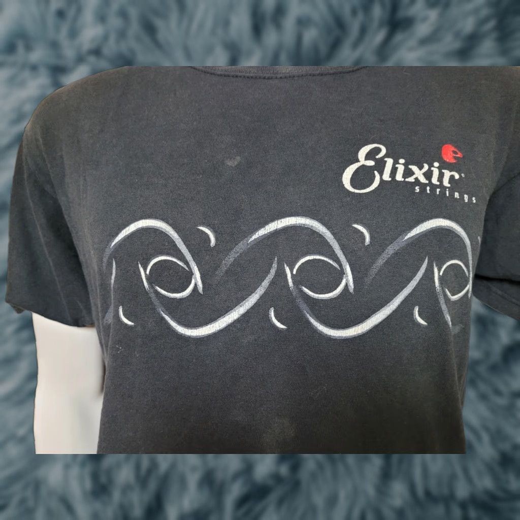 Anvil VTG Anvil T-Shirt Guitar Strings Elixir Short Sleeve Crew Neck Black L Mens Graphic Tee - but ensure only original words. Size US L / EU 52-54 / 3 - 1 Thumbnail