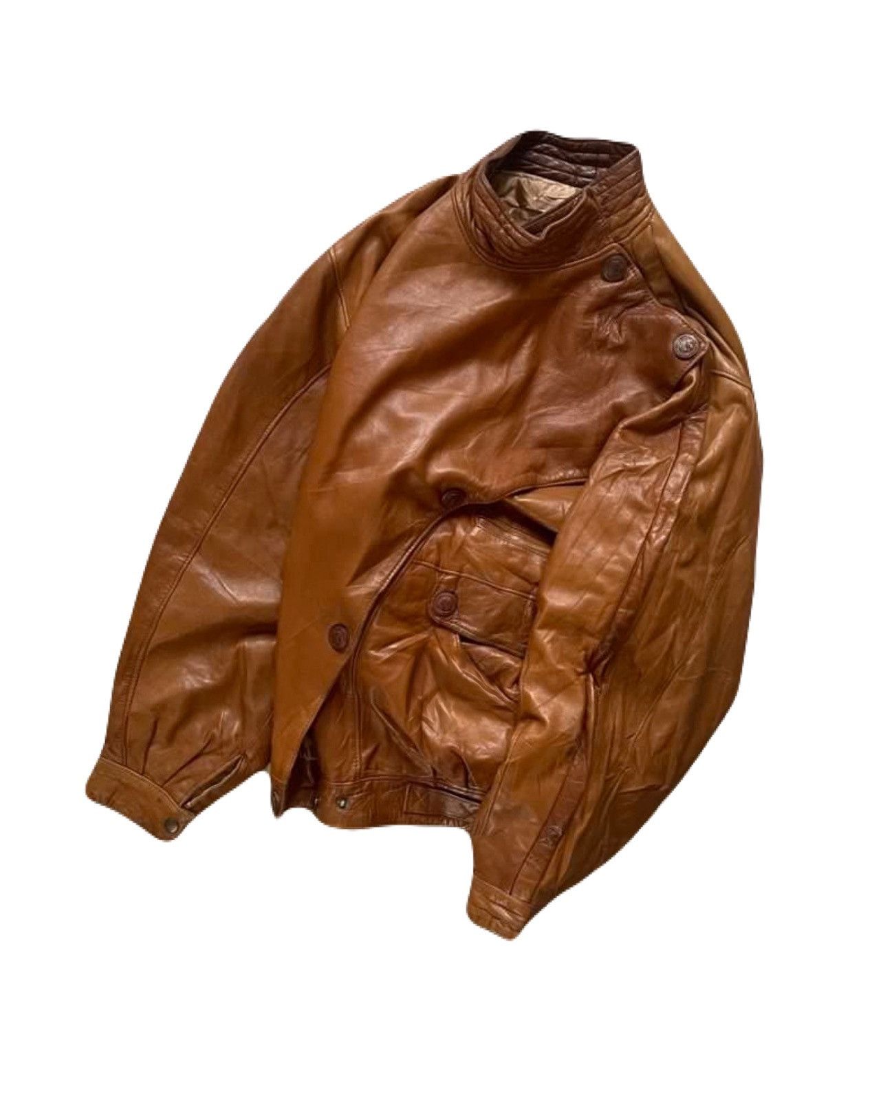 Genuine Leather Vintage 90’s leather jacket by epiderme paris Size US XXL / EU 58 / 5 - 5 Thumbnail