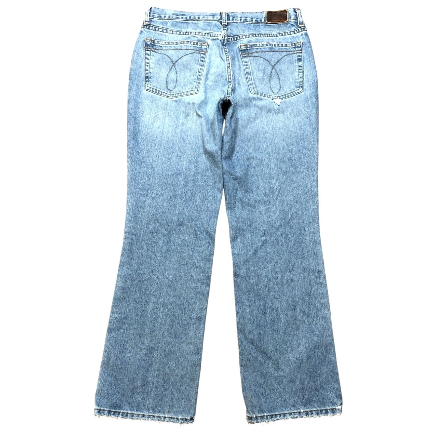 Calvin Klein VINTAGE Calvin Klein Jeans Bootcut Womens 6 Inseam 29 Light Blue Stone Wash 90s 80s USA Denim 100% Cotton Regulars Boys Girls Mens Womens Size 28" / US 6 / IT 42 - 2 Thumbnail