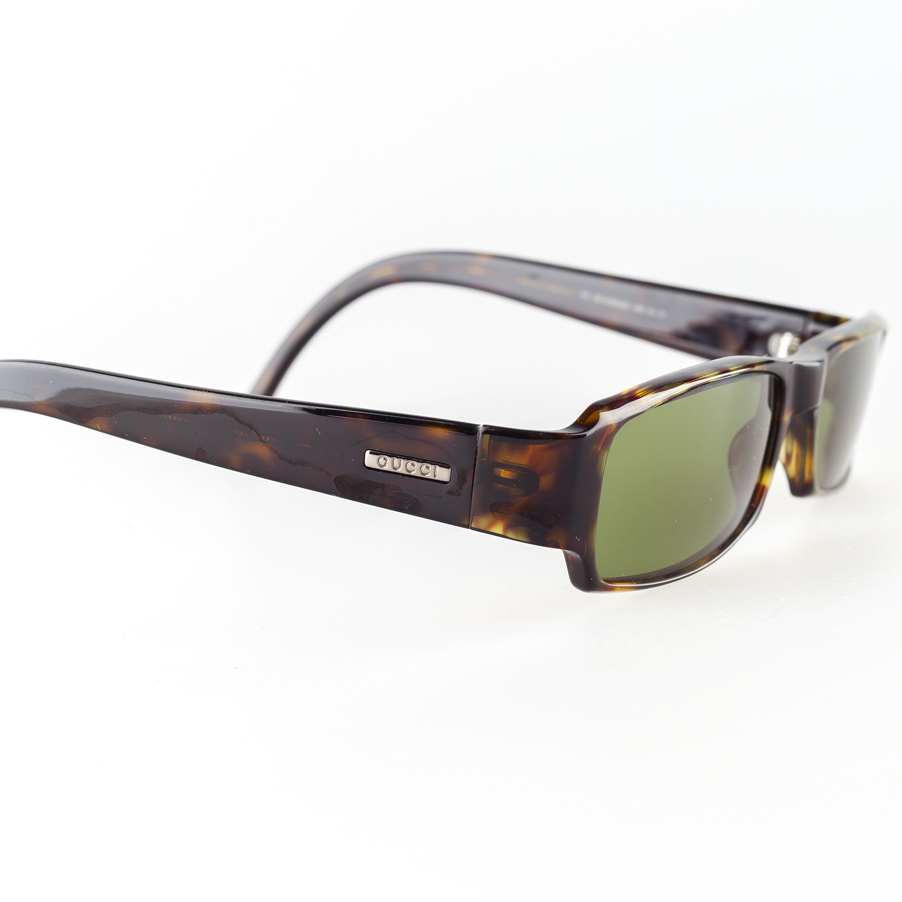 Gucci Gucci gg 1438/N/S 086 Brown Rectangle Vintage Sunglasses Size ONE SIZE - 4 Thumbnail