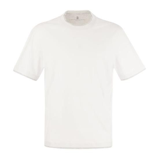 Brunello Cucinelli BRUNELLO CUCINELLI Men Polo Shirts M0B137427 WHITE Size US XL / EU 56 / 4 - 1 Thumbnail