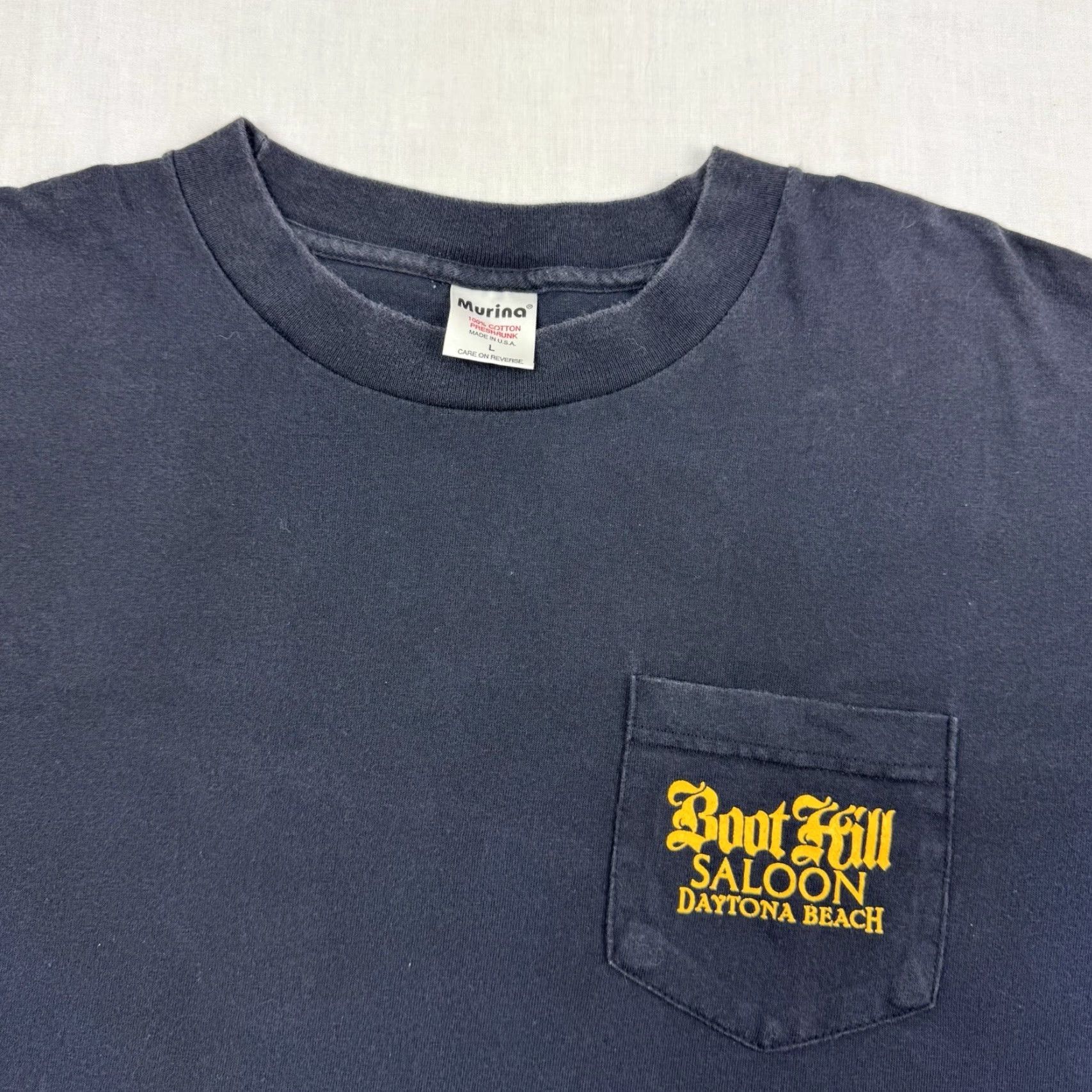 Vintage VINTAGE Boothill Saloon T Shirt Adult Large Biker Bar Bike Week 1999 USA 90s Mens Size US L / EU 52-54 / 3 - 4 Thumbnail