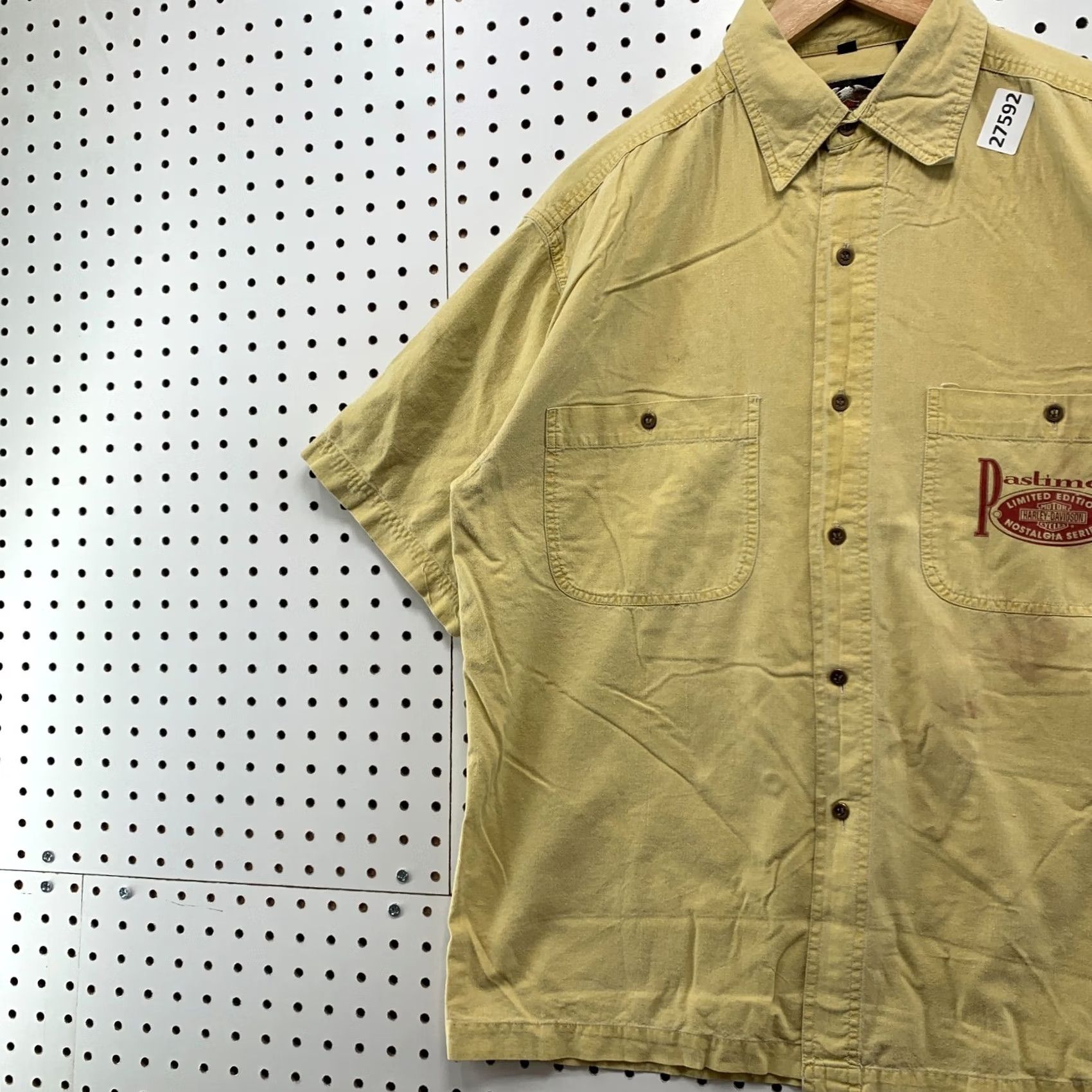 Harley Davidson Harley Davidson Yellow Shirt Limited Edition Nostalgia Series Mens Medium Button-Up Size US M / EU 48-50 / 2 - 4 Thumbnail