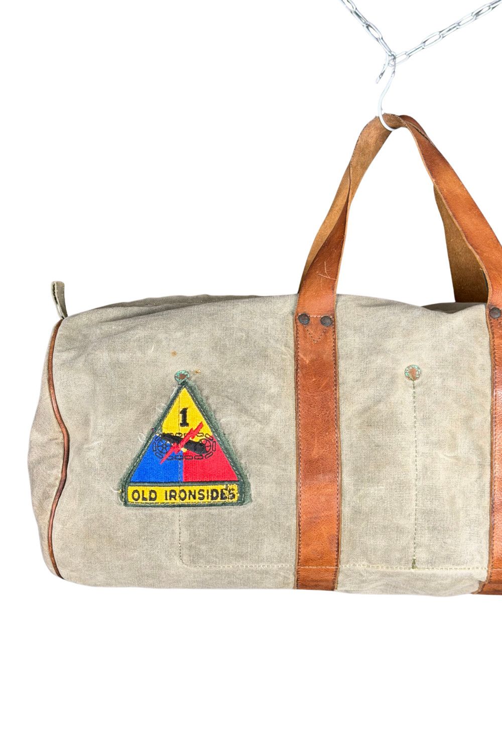 Polo Ralph Lauren RRL Double RL Handmade Italy Military Patch Canvas Leather Size ONE SIZE - 13 Thumbnail