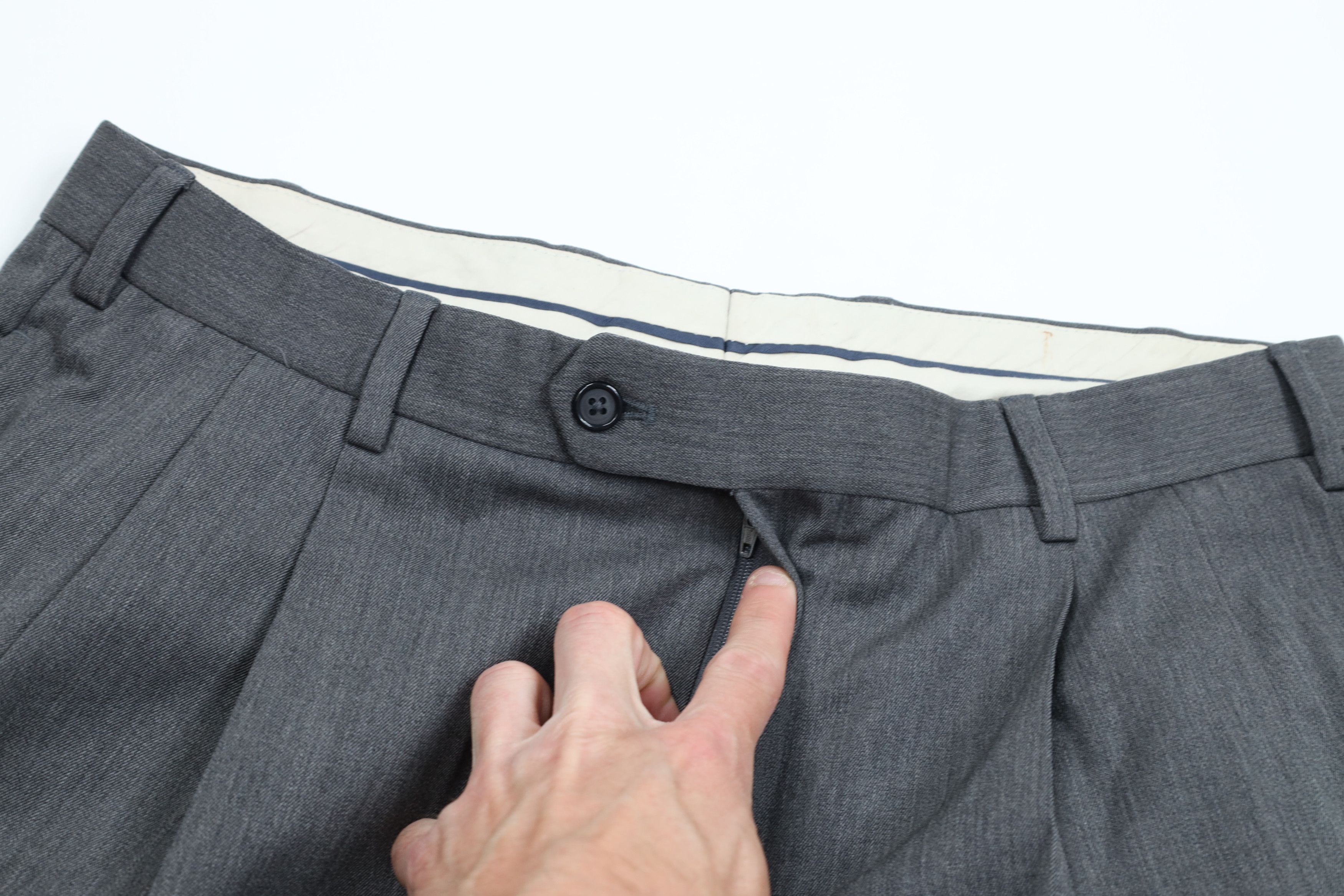 Brooks Brothers Vintage 90s Brooks Brothers Pleated Cuffed Chino Pants Size US 34 / EU 50 - 7 Thumbnail