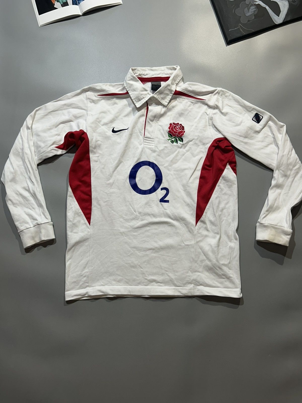 Nike Rugby nike England O2 Vintage World Cup Winner White Jersey Size US L / EU 52-54 / 3 - 1 Thumbnail