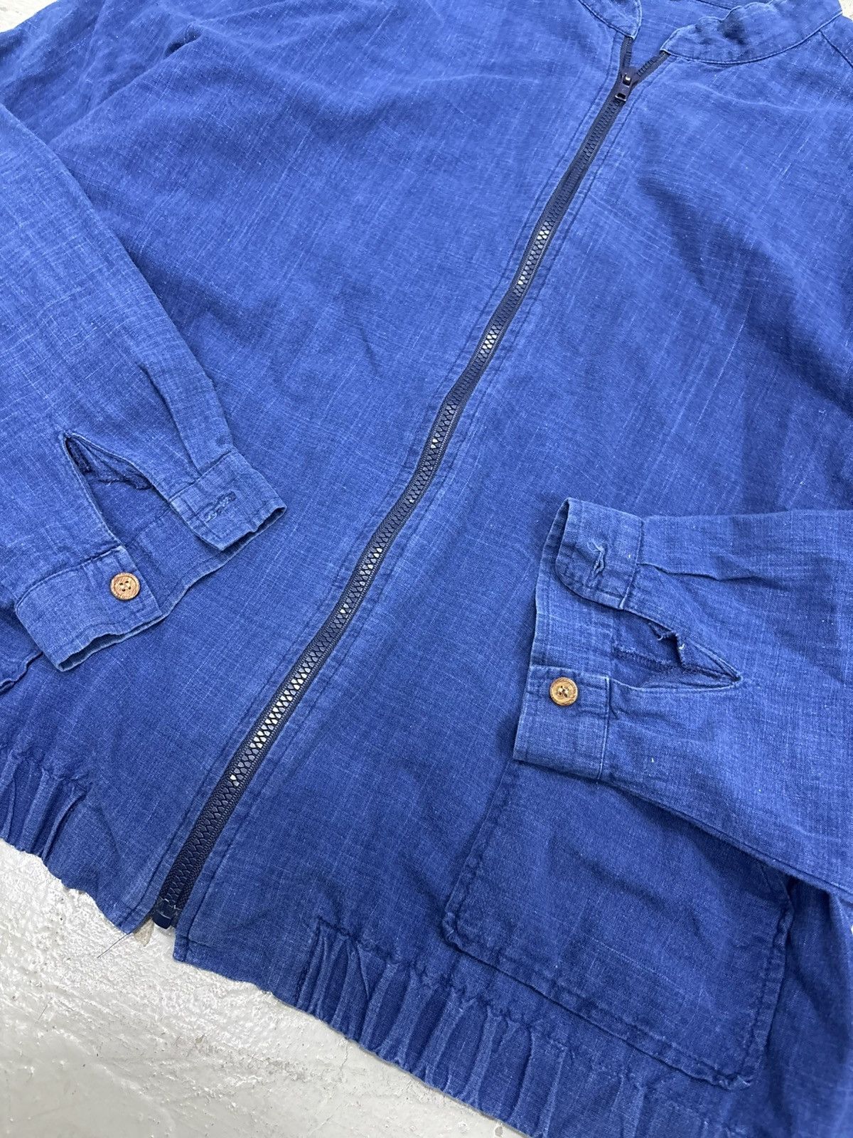 Japanese Brand Vintage Zipped Japanese denim linen jackets Size US M / EU 48-50 / 2 - 7 Thumbnail