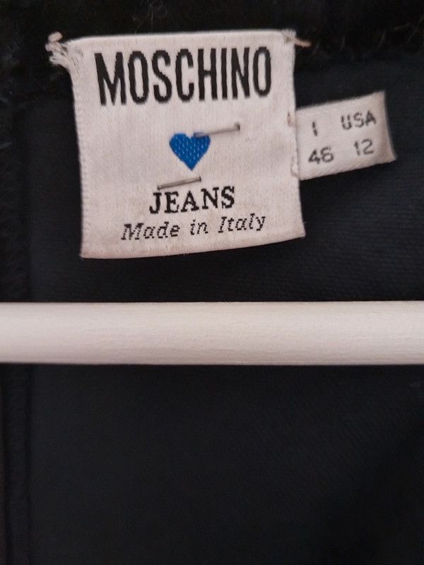 Designer × Moschino × Vintage Moschino Jeans 90s vintage velvet dress Size L / US 10 / IT 46 - 2 Thumbnail