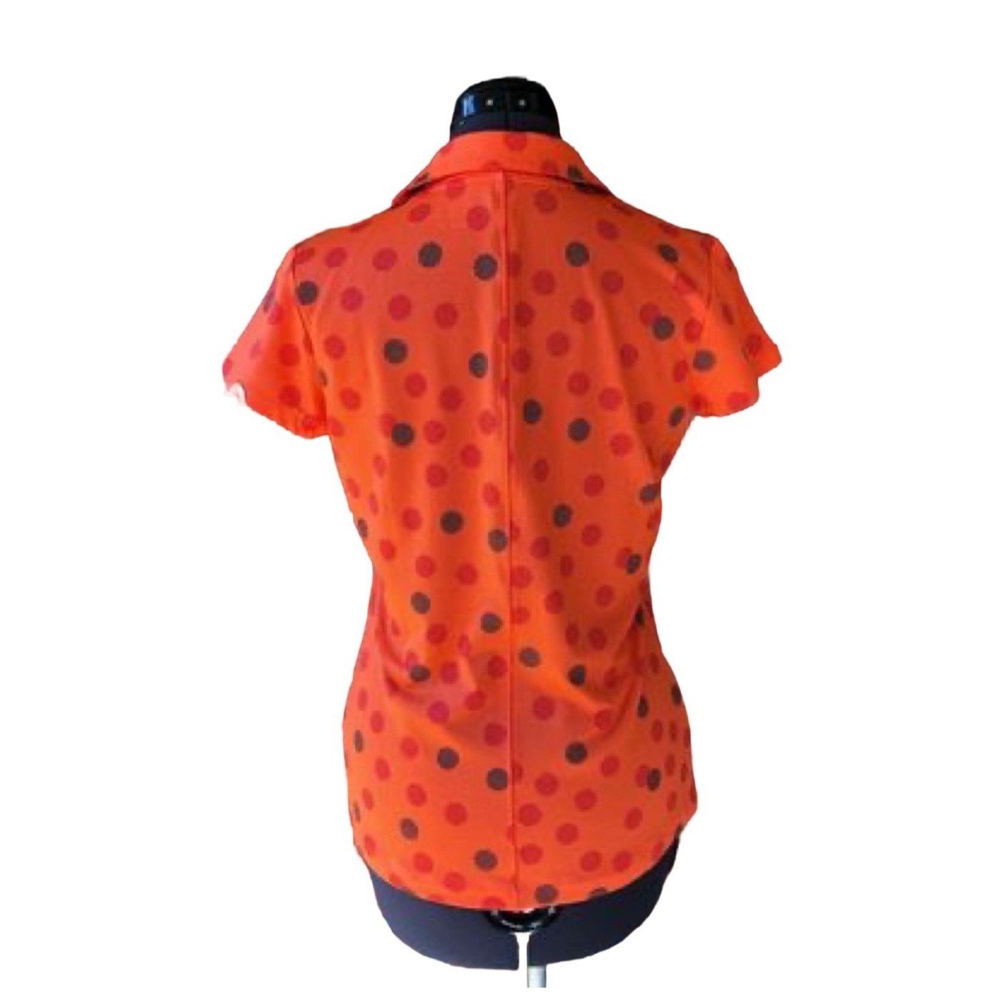 Nike Nike Golf Tour Performance Dri-Fit Polo Shirt Orange Polka D Size S / US 4 / IT 40 - 5 Thumbnail