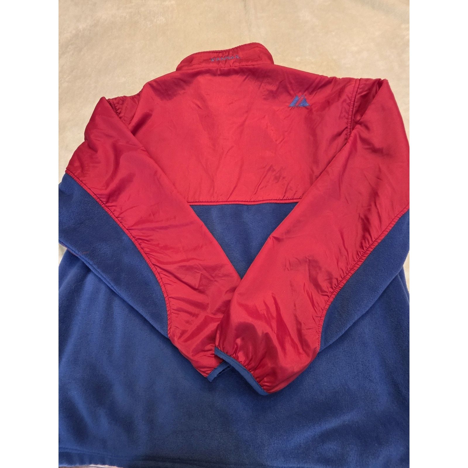 Majestic Kansas Jayhawks fleece jacket is a Majestic brand product Size US XL / EU 56 / 4 - 6 Thumbnail