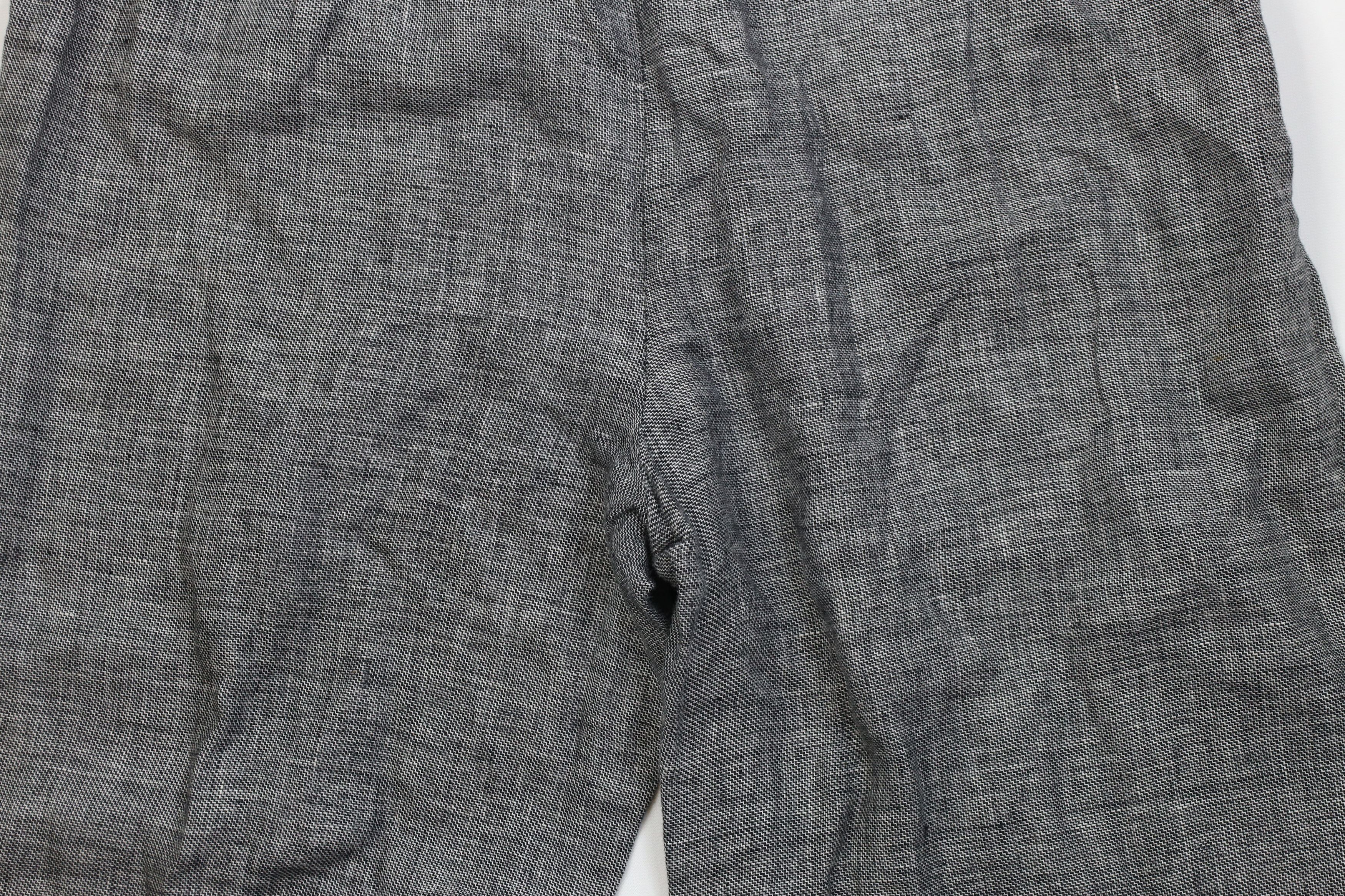 Vintage Vintage 90s Y2K Streetwear Linen Cropped Harem Capris Pants Size 34" / US 12 / IT 48 - 10 Thumbnail