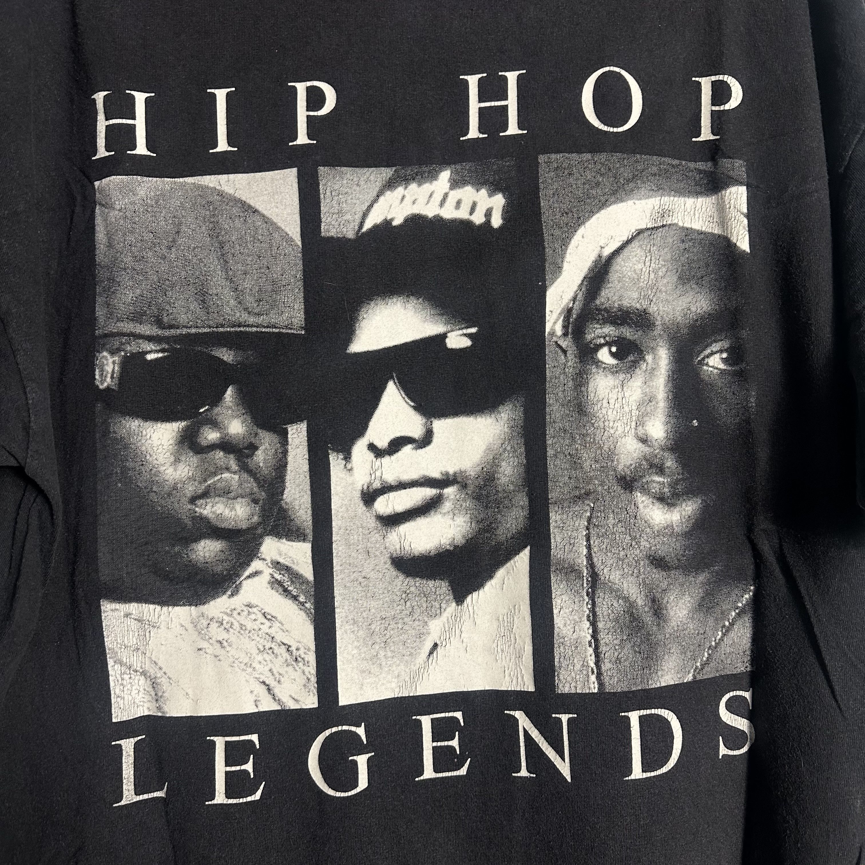 Band Tees 🔥RARE🔥Vintage Hip Hop Legend Big Face T-shirt Size US XL / EU 56 / 4 - 3 Thumbnail