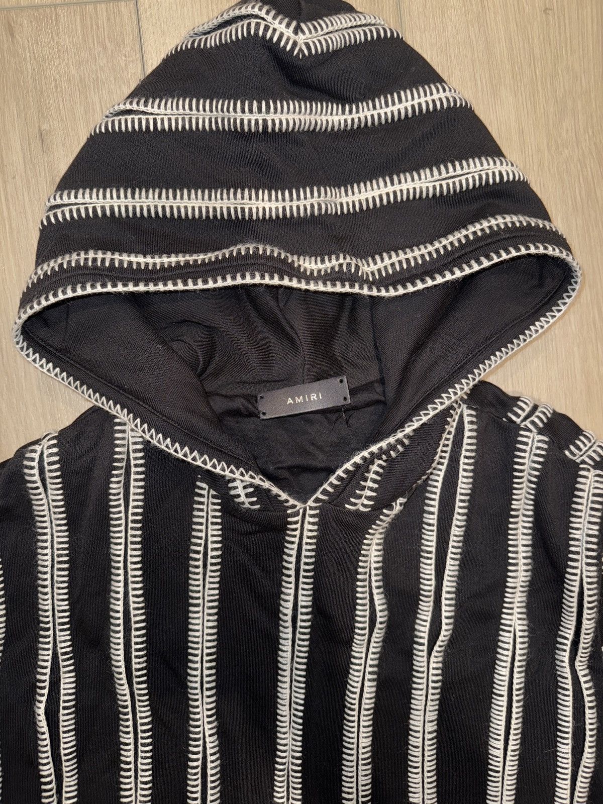 Amiri Amiri Handcrafted Wip Stitch Hoodie Size US M / EU 48-50 / 2 - 4 Thumbnail