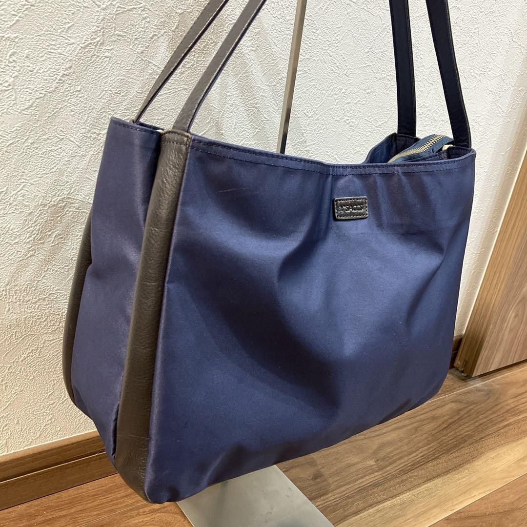 Y's × Yohji Yamamoto Leather Panel Nylon Shoulder Bag Size ONE SIZE - 2 Thumbnail
