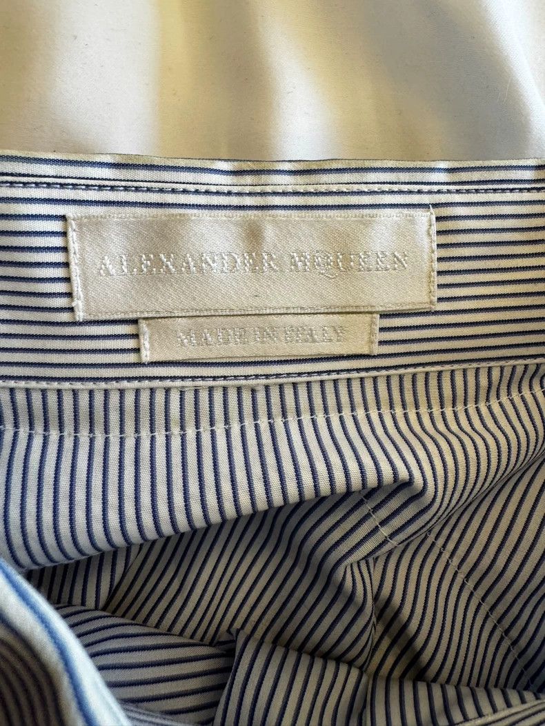 Alexander McQueen Alexander McQUEEN Classic Harness - style shirt with white Size US S / EU 44-46 / 1 - 4 Thumbnail