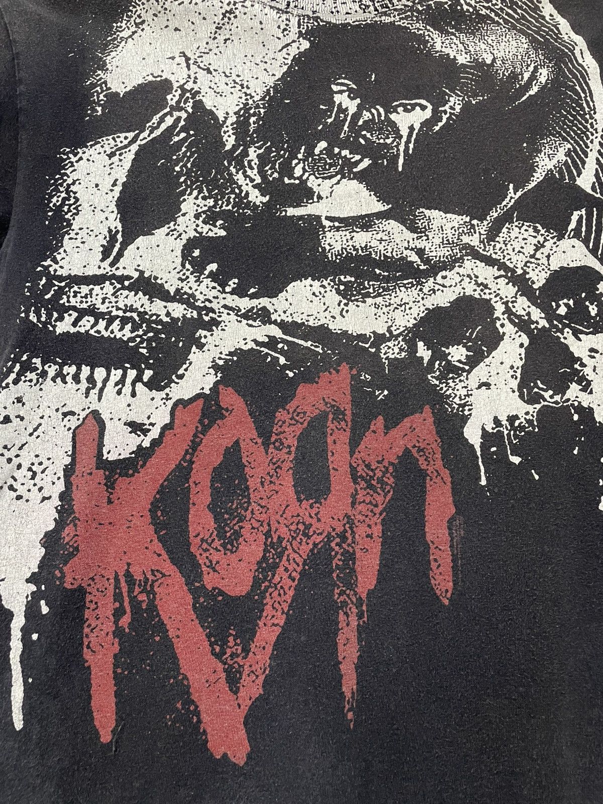 Vintage Vintage Korn Metal Og Illustration Skull Trash Sunfaded Tee Size US M / EU 48-50 / 2 - 7 Thumbnail
