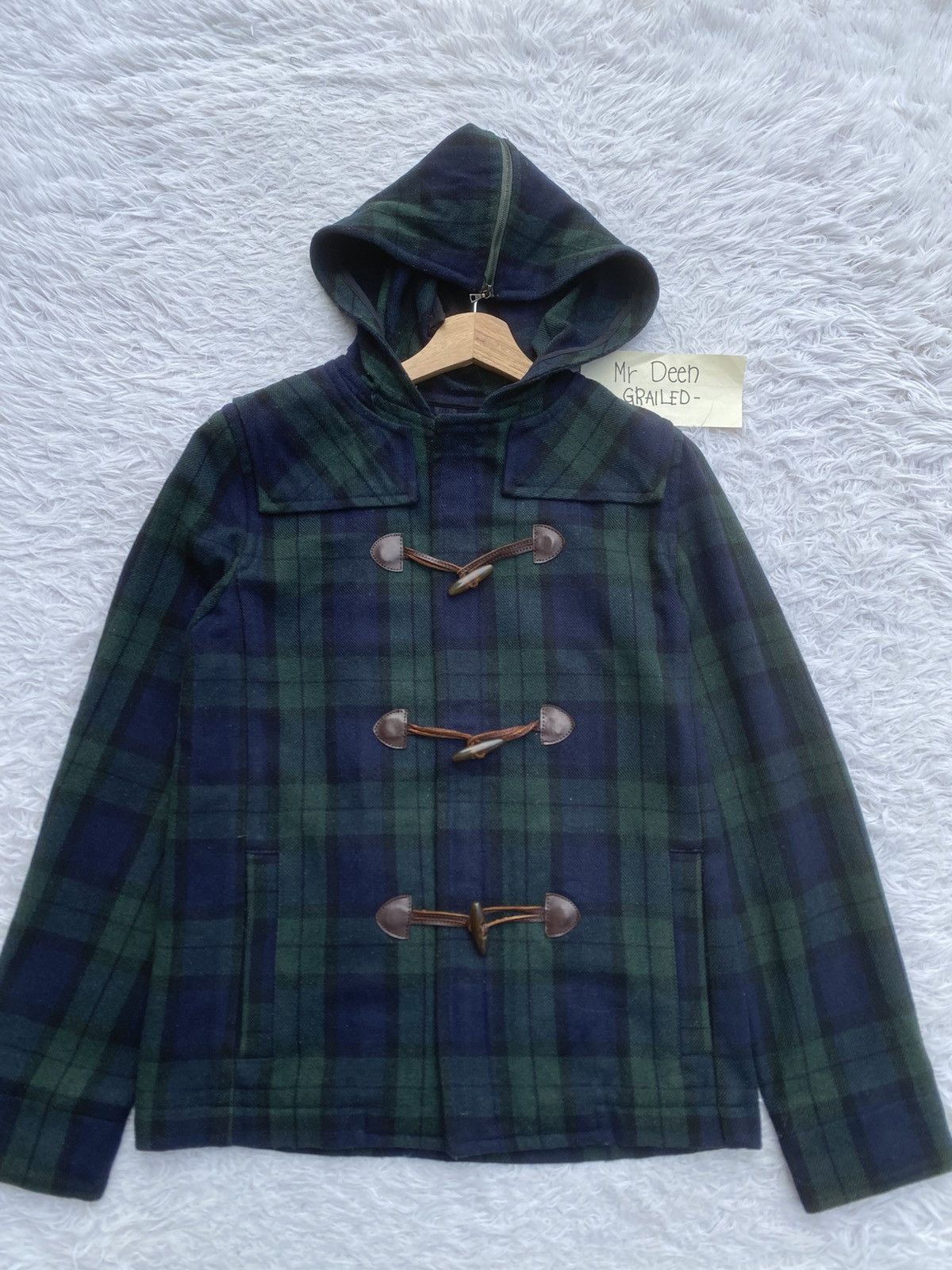 A.P.C. Rare Vintage A.P.C Checkered Wool Hooded Jacket Size US XS / EU 42 / 0 - 4 Thumbnail