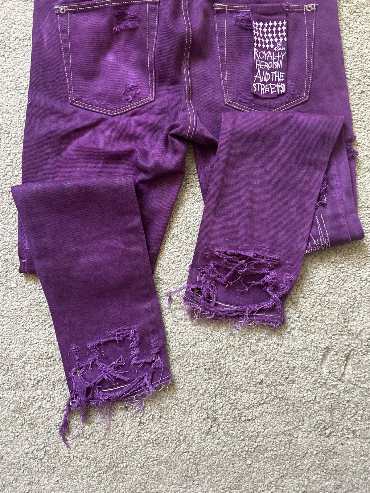 Japanese Brand Purple hand made denim Size US 32 / EU 48 - 1 Thumbnail