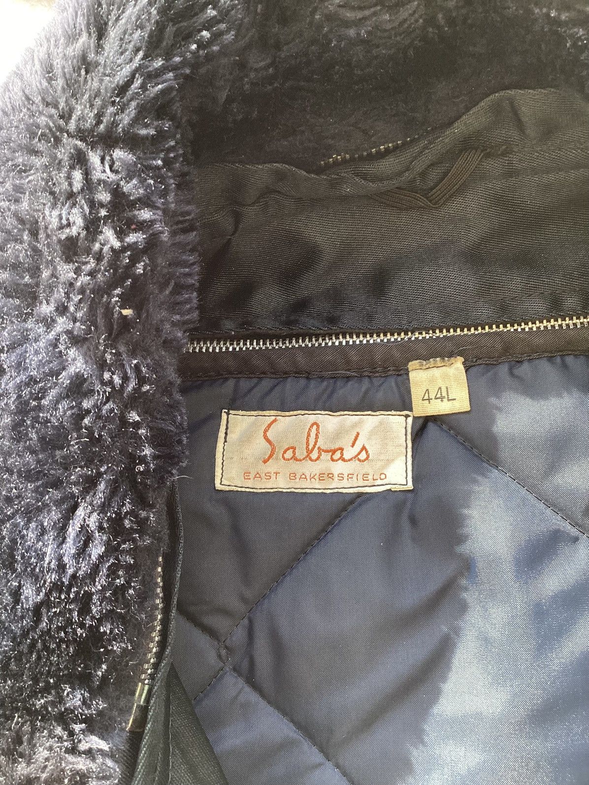 Saba × Vintage Vtg 70s/ 80s Saba East Bakerfield size 44L jacket fur collar Size US XL / EU 56 / 4 - 5 Thumbnail