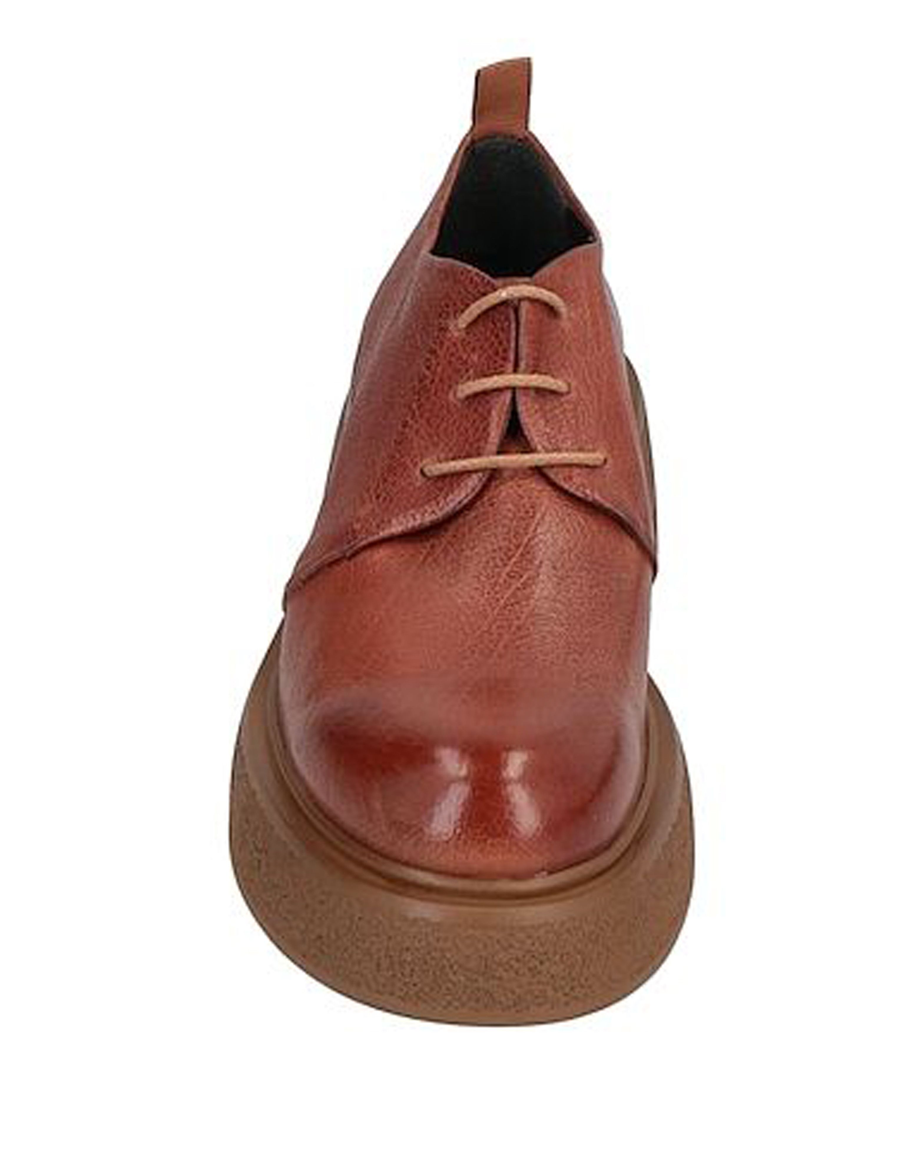 Other 1725.A women's tan brown leather platform laced shoes Size US 9 / IT 39 - 3 Thumbnail