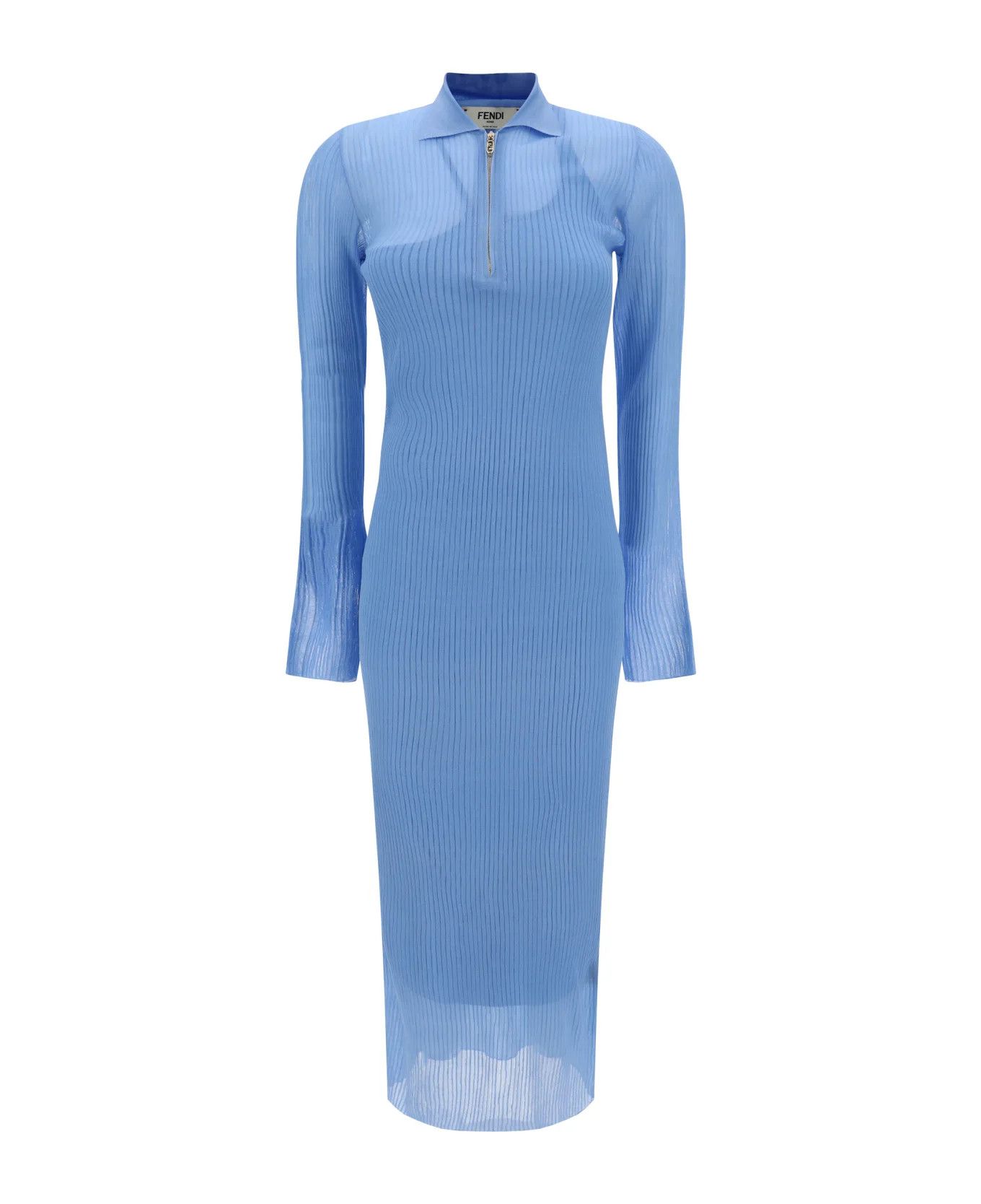 Fendi o1s1wg110426 Dress in Light Blue Size XL / US 12-14 / IT 48-50 - 1 Thumbnail