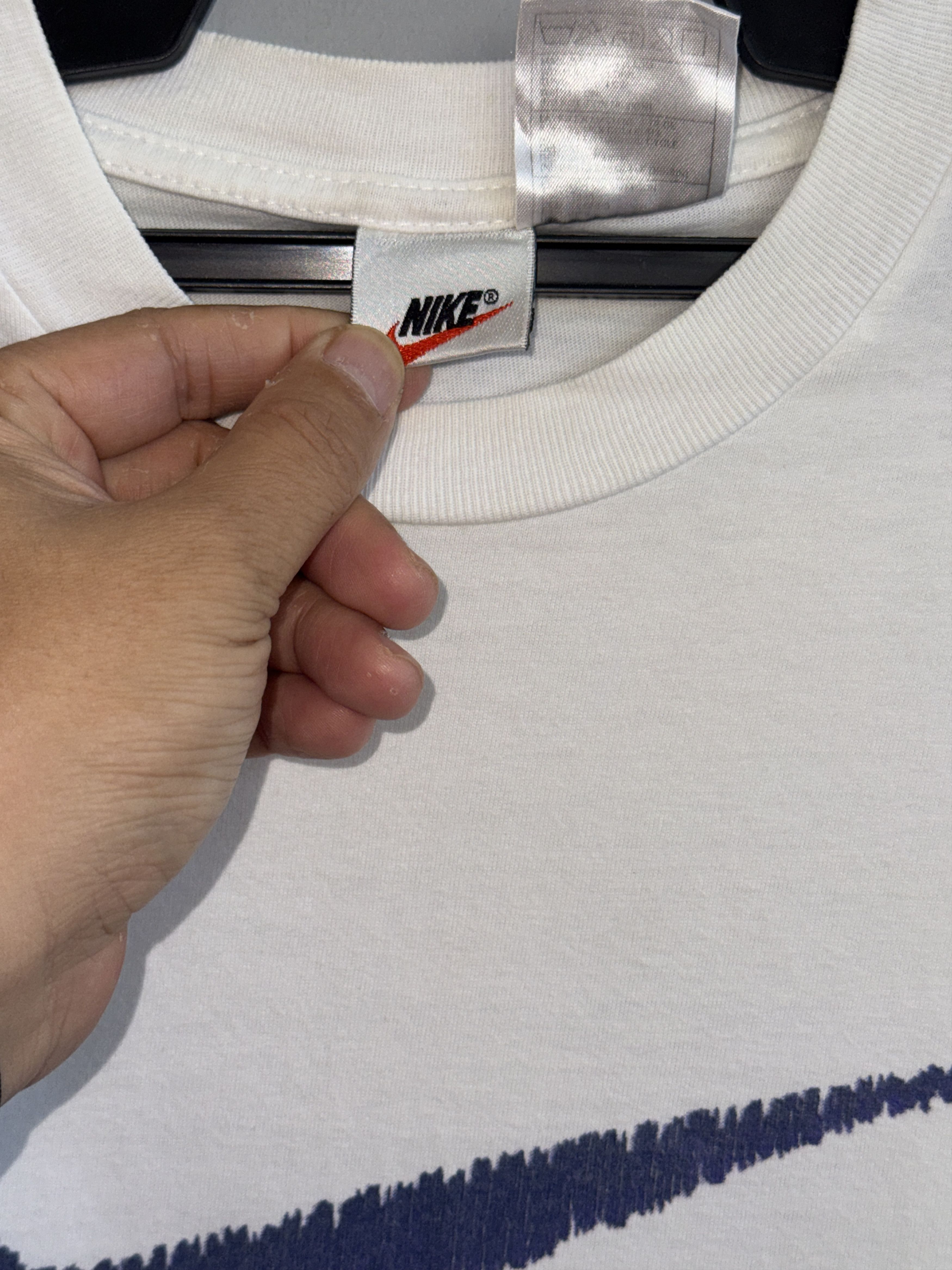 Nike Nike Big Swoosh Crayon Vintage T-Shirt Size US M / EU 48-50 / 2 - 3 Thumbnail