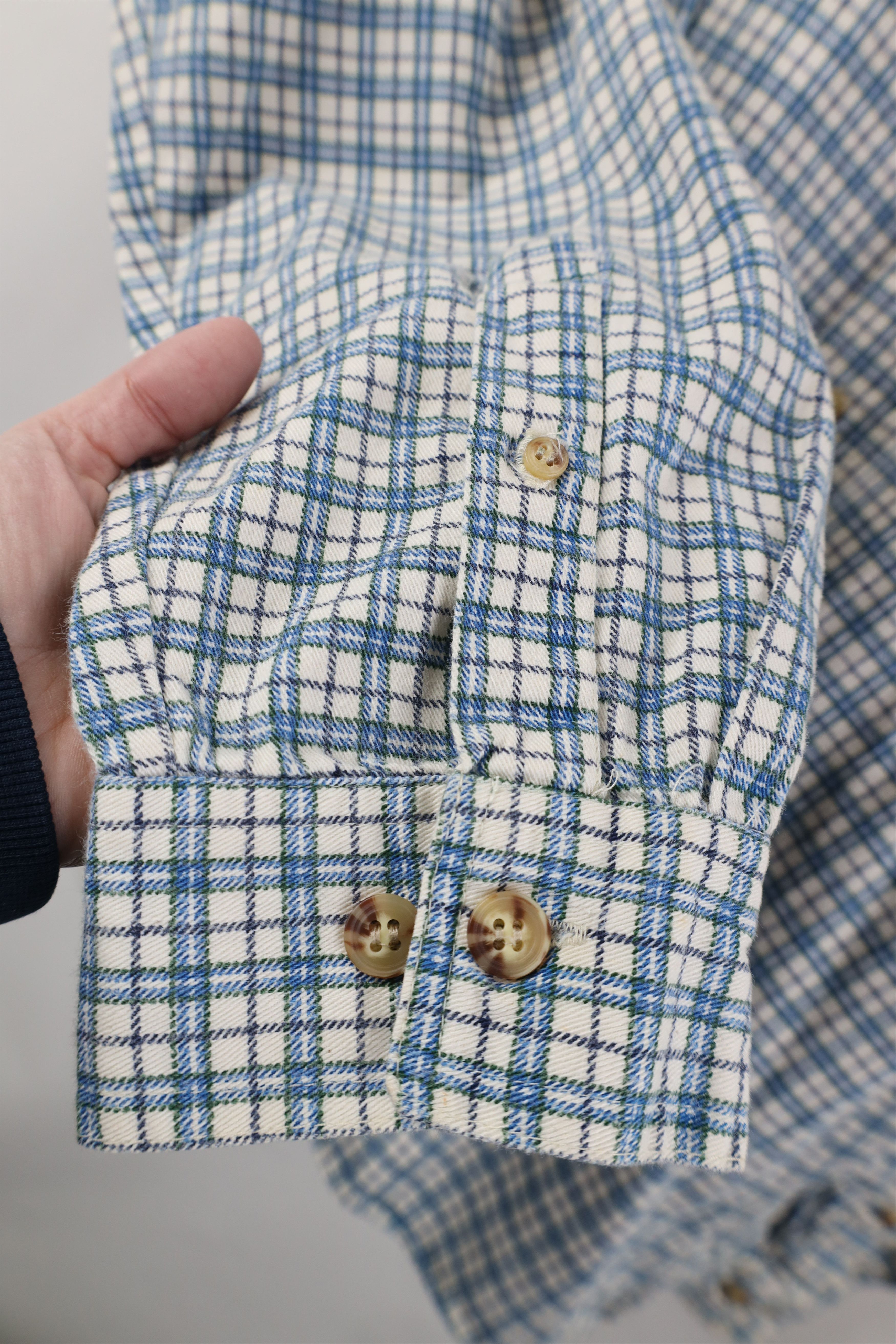 Vintage Vintage 90s Streetwear Heavyweight Twill Button Down Shirt Size US L / EU 52-54 / 3 - 6 Thumbnail