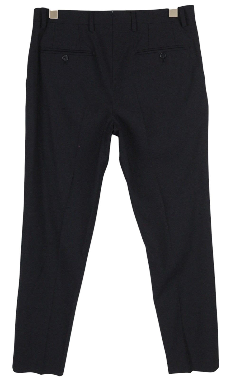 Tommy Hilfiger 48 Dark Blue THFlex Wool Blend Slim Fit Flat Trousers 85317 Size US 32 / EU 48 - 2 Thumbnail
