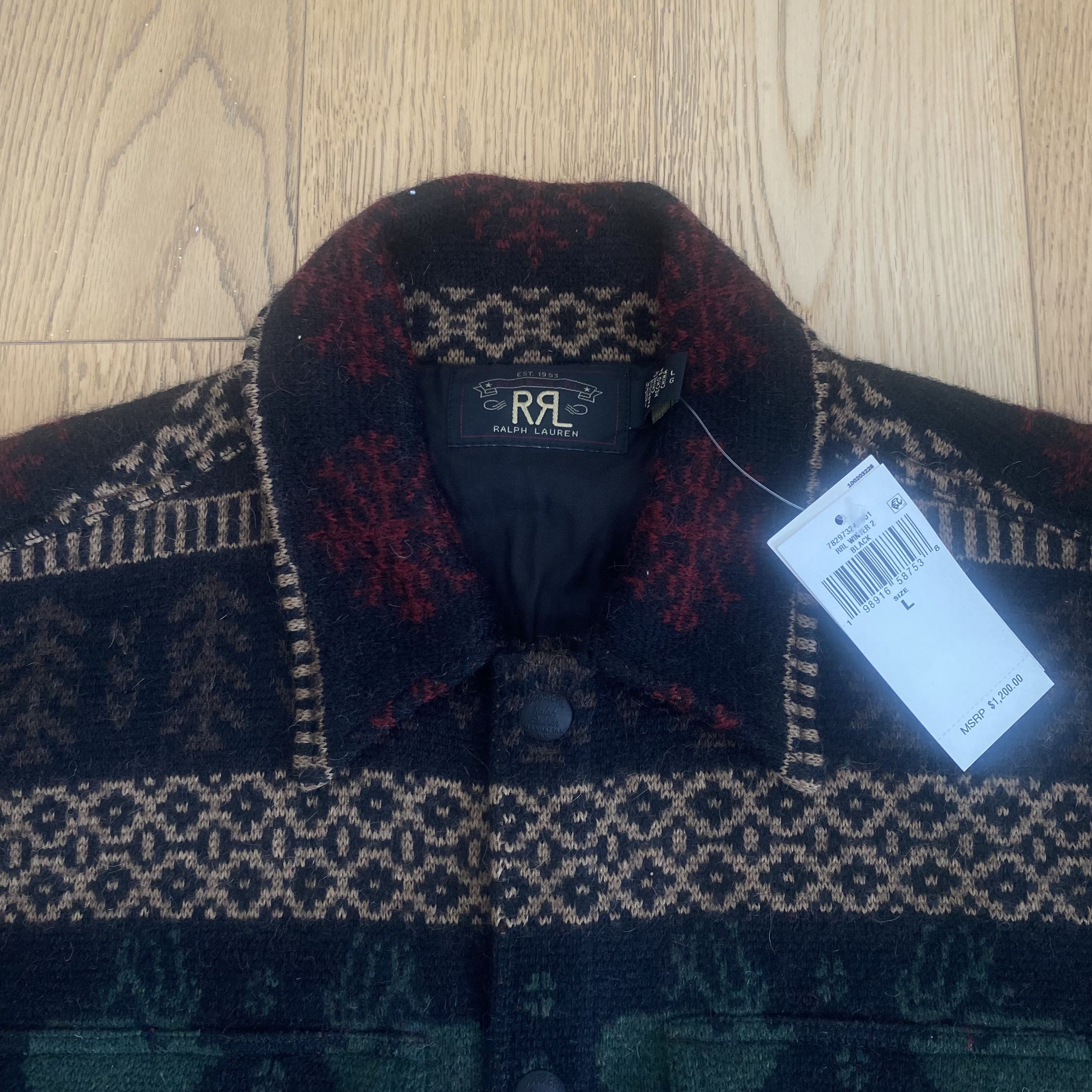 RRL Ralph Lauren RRL Double RL Navajo Aztec Nordic Sweater Overshirt Workwear Size US L / EU 52-54 / 3 - 6 Thumbnail