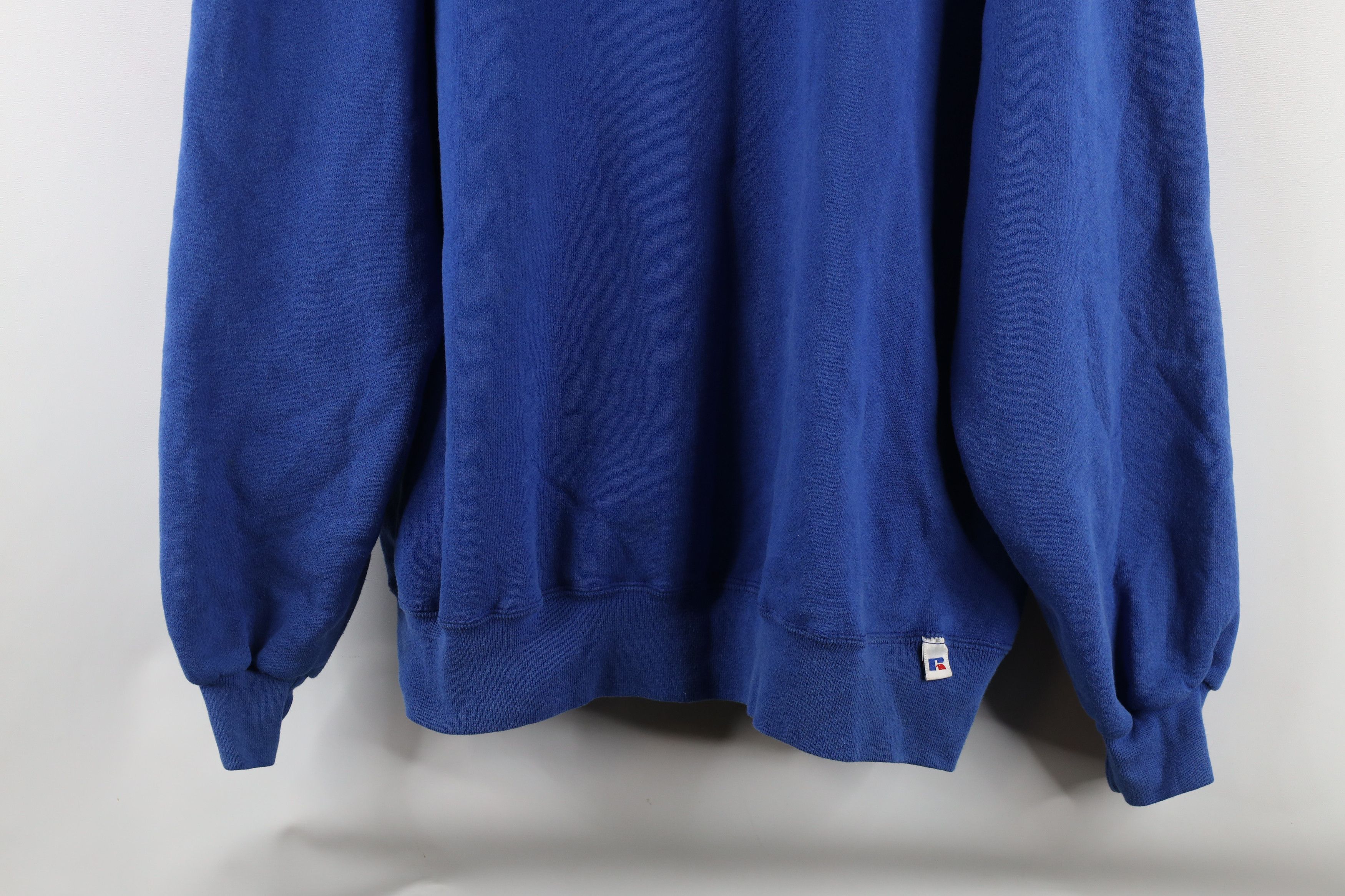 Russell Athletic × Vintage Vintage 90s Russell Athletic Crewneck Sweatshirt Royal USA Size US XL / EU 56 / 4 - 3 Thumbnail