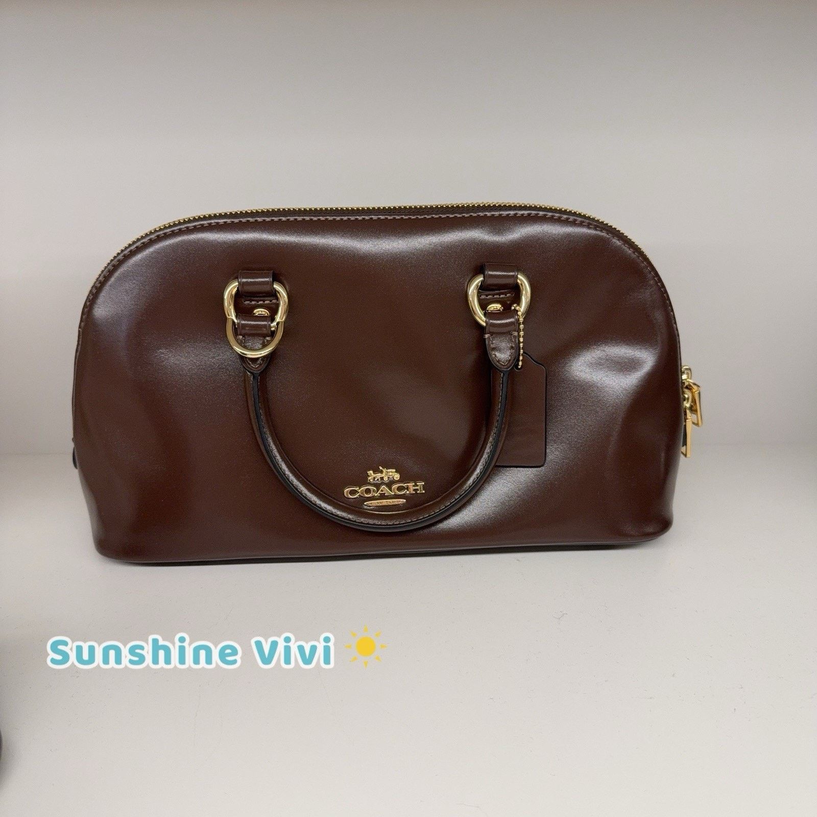 Coach NWT Coach Lara Bag Satchel Leather Handbag CDV19 Black Size ONE SIZE - 1 Thumbnail