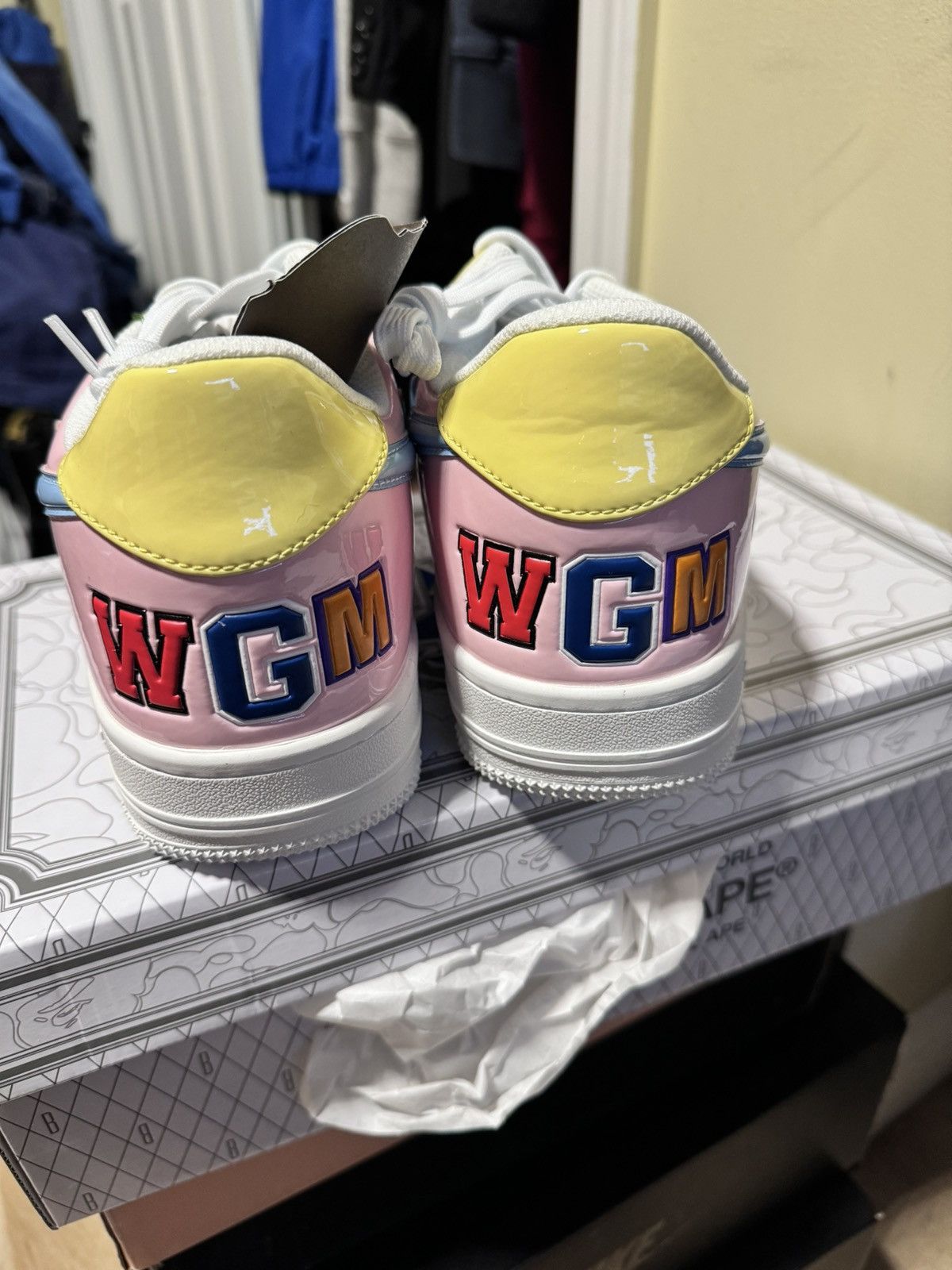 Bape A Bathing Ape Bape Sta Low M2 20th Anniversary Patent Pink Size US 10 / EU 43 - 3 Thumbnail