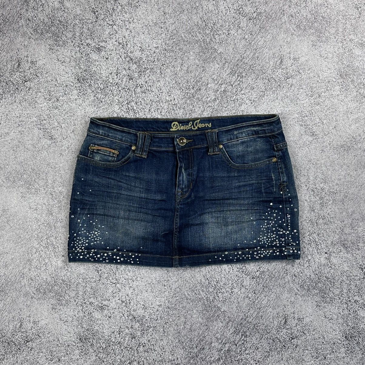 Diesel Diesel Vintage Mini Skirt Blue Low Rise Y2K Jeans Skirt W32 Size 32" / US 10 / IT 46 - 1 Thumbnail