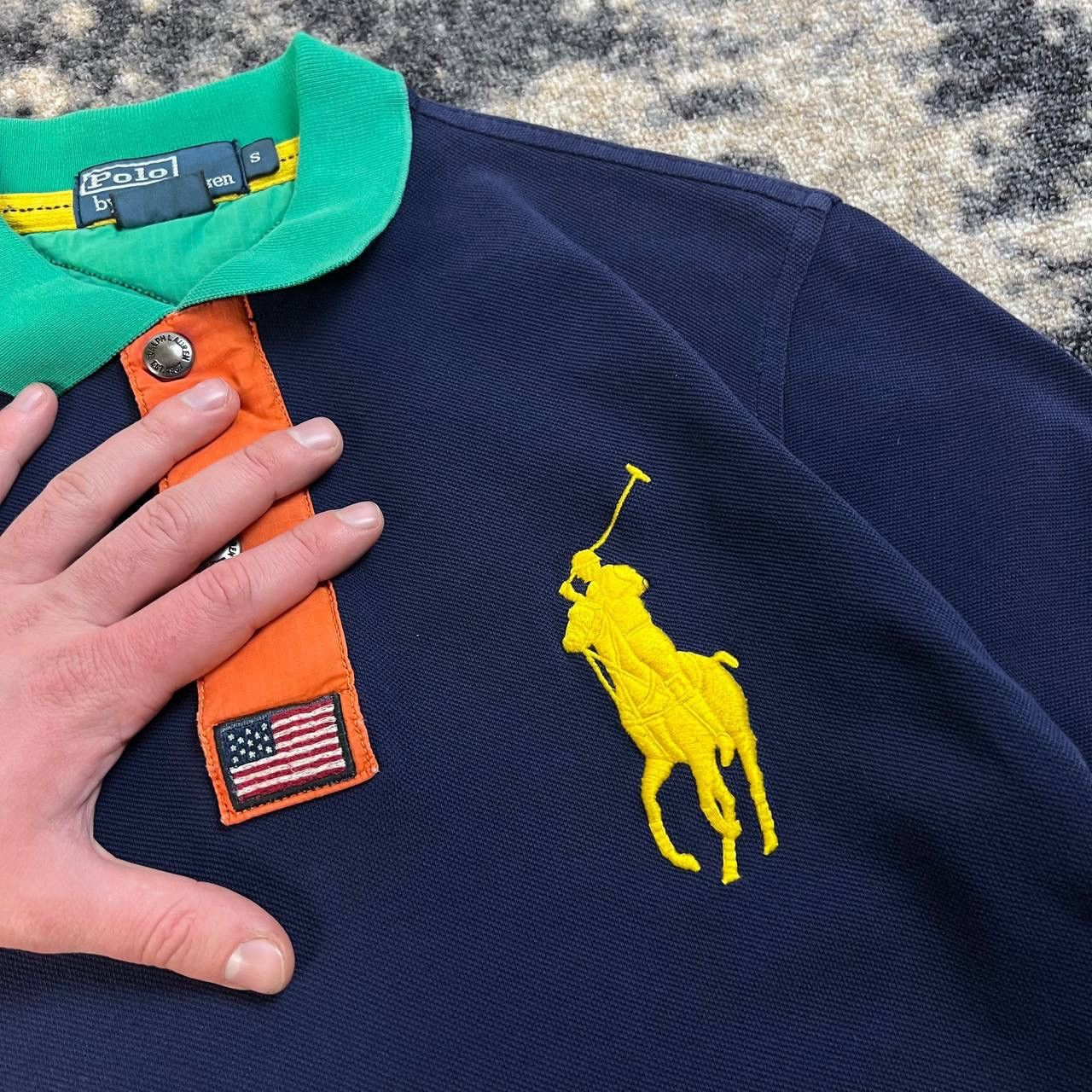 Polo Ralph Lauren Polo Ralph Lauren Big Logo Luxury Vintage Rugby T-Shirt Size US S / EU 44-46 / 1 - 4 Thumbnail
