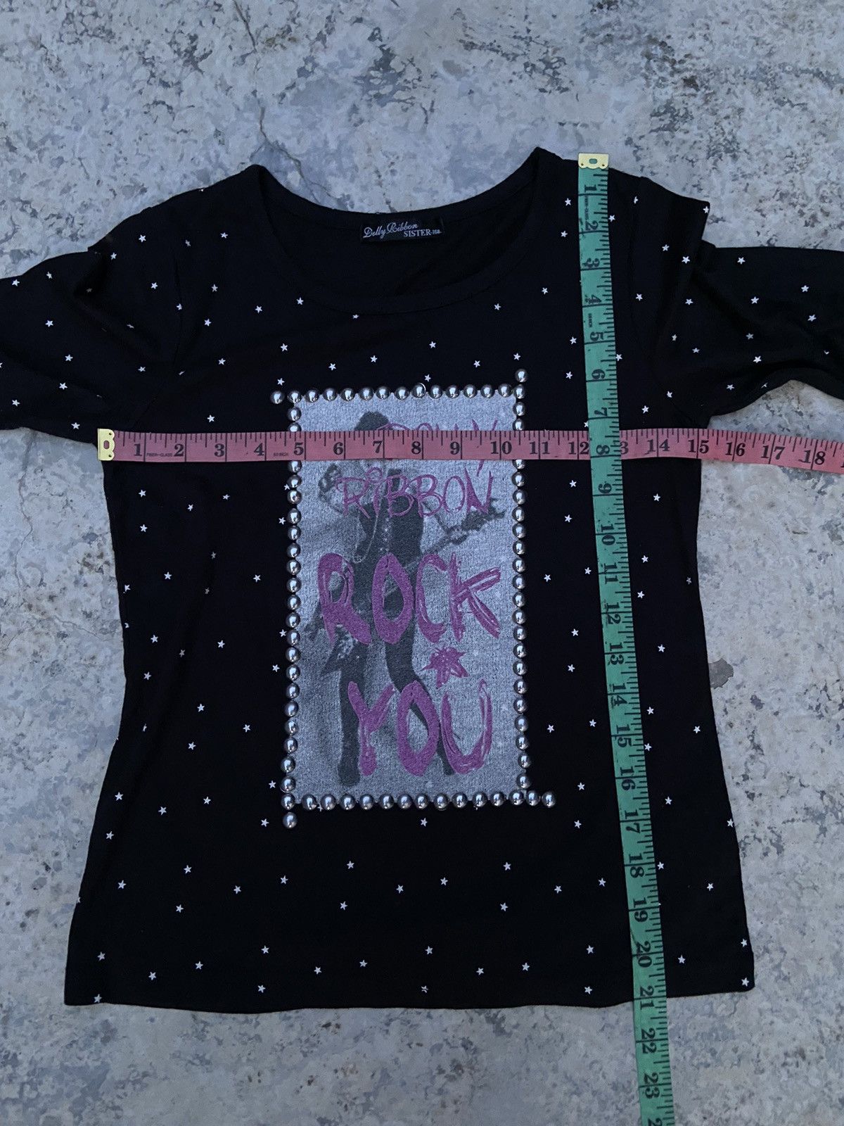 If Six Was Nine × Japanese Brand × Le Grande Bleu (L.G.B.) 2000s dolly ribbon rock you polka long sleeve t-shirt Size S / US 4 / IT 40 - 6 Thumbnail