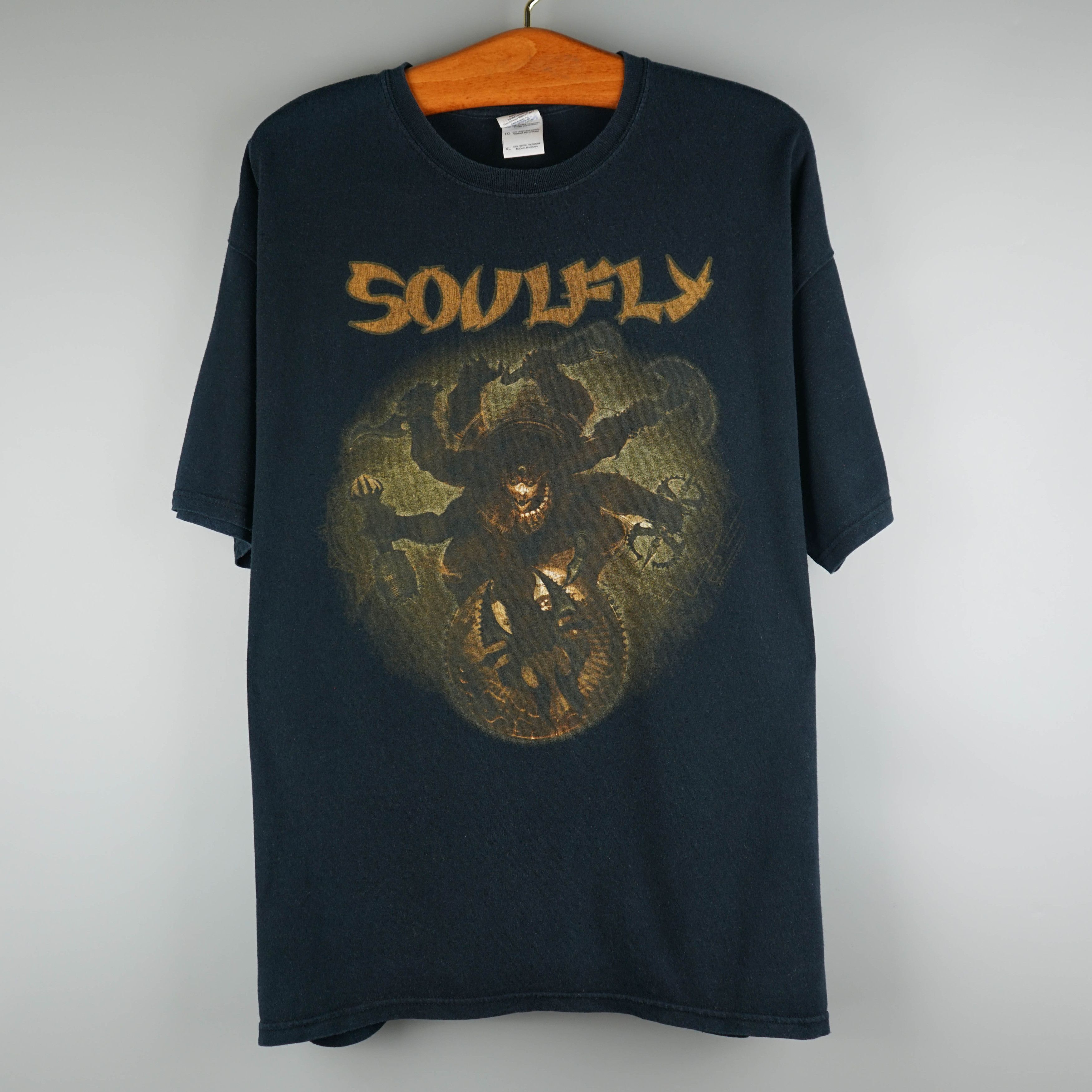 Band Tees × Vintage Vintage 2009 Soulfly Tour T-Shirt Size US XXL / EU 58 / 5 - 1 Thumbnail