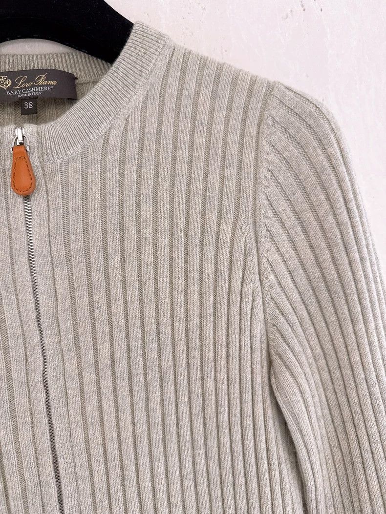 Loro Piana LORO PIANA Small cashmere knit jacket Size S / US 4 / IT 40 - 3 Thumbnail