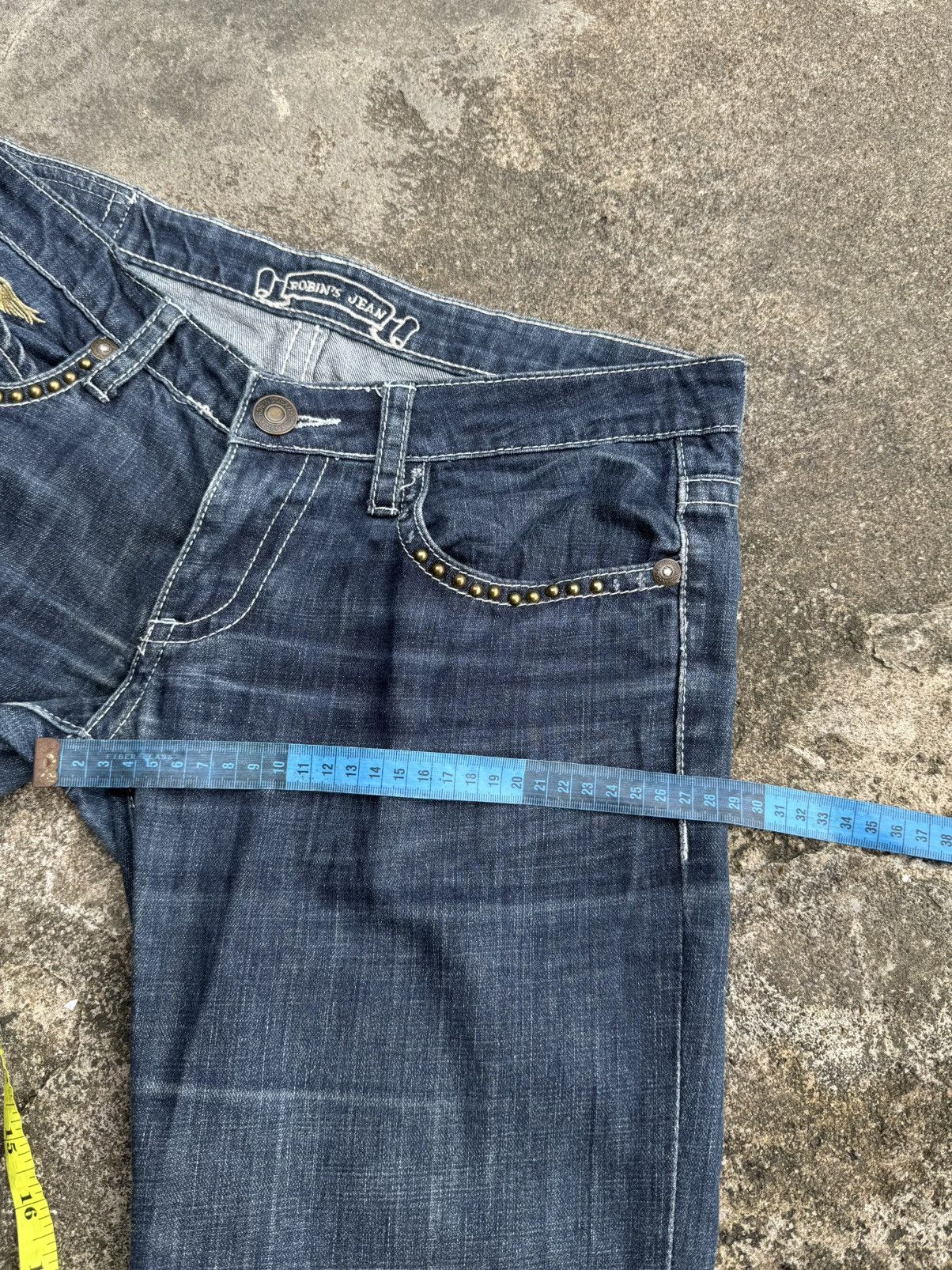 Robins Jeans Gold Wings Robins Jeans Denim Studded styled Size US 29 - 10 Thumbnail