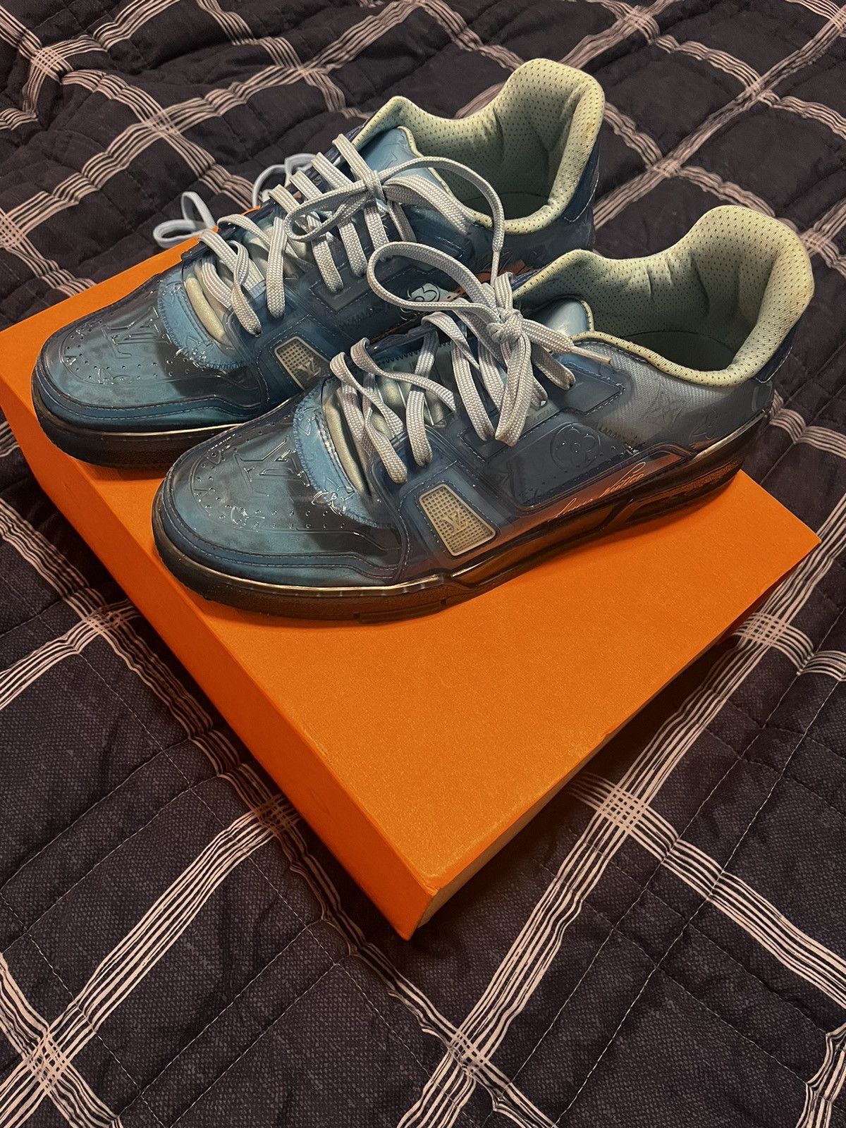 Louis Vuitton Louis Vuitton trainer blue transparent Size US 8 / EU 41 - 9 Thumbnail