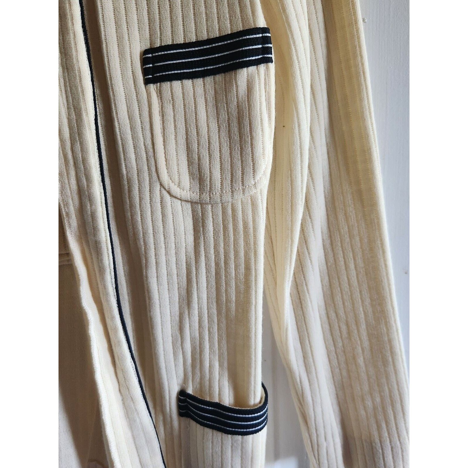Other R&K Knits vintage skirt Jacket off white blue trim Size18 Size XL / US 12-14 / IT 48-50 - 3 Thumbnail
