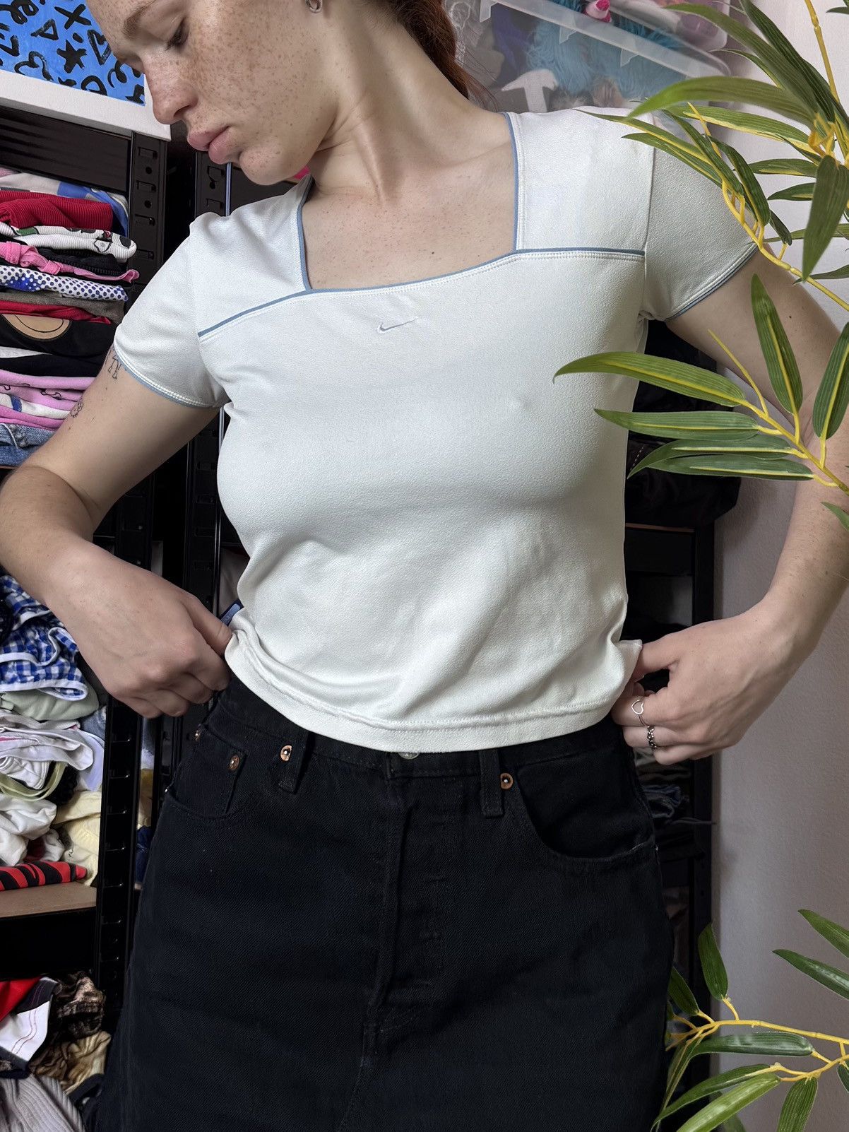 Other VINTAGE NIKE 2000s CENTRAL SWOOSH TEE SHIRT Size S / US 4 / IT 40 - 2 Thumbnail